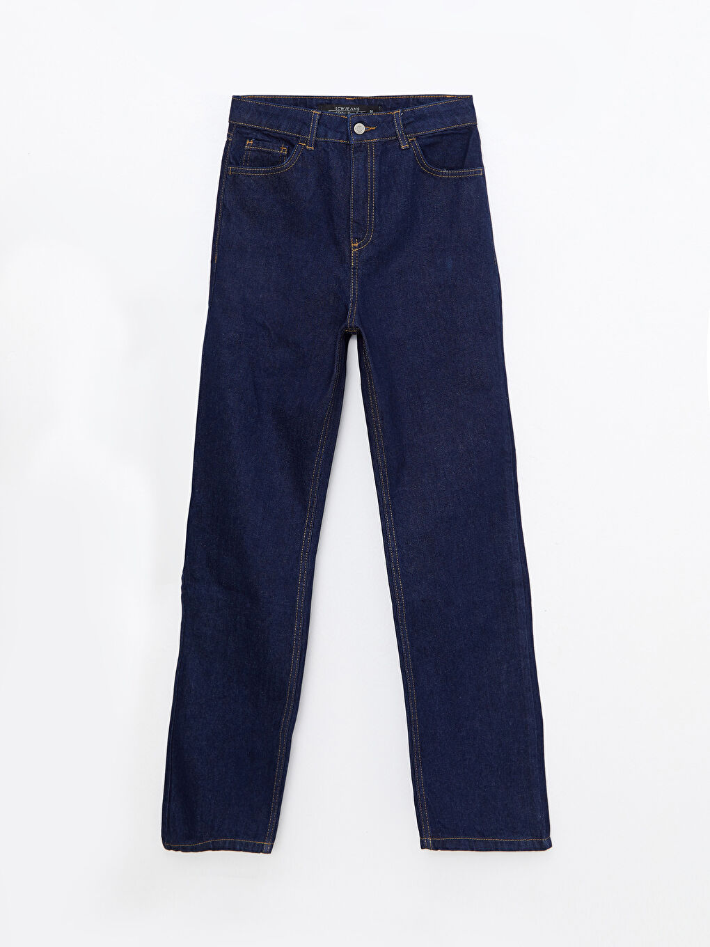 LCW Modest Orta İndigo Rodeo Kadın Standart Fit Düz Jean Pantolon - 5