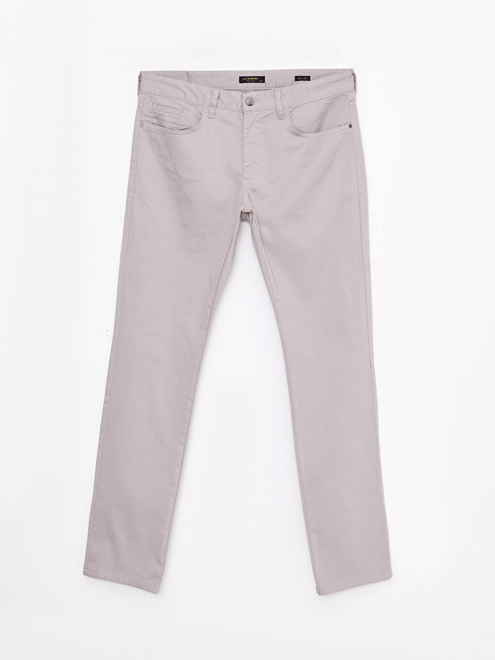 SOUTHBLUE Gri Slim Fit Gabardin Erkek Pantolon - 5