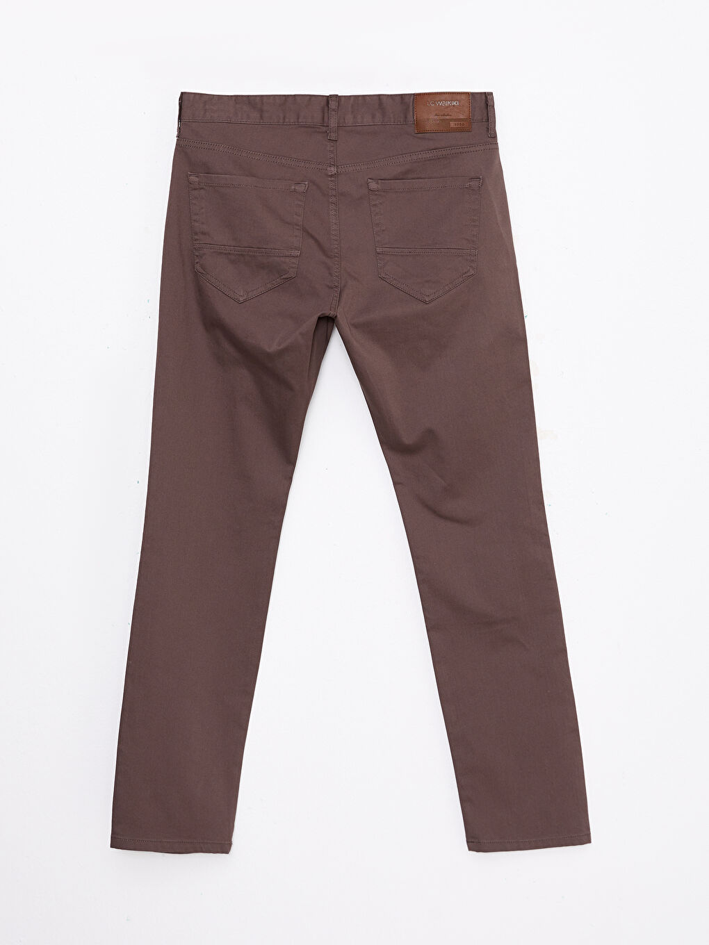 SOUTHBLUE Kahverengi Slim Fit Gabardin Erkek Pantolon - 6