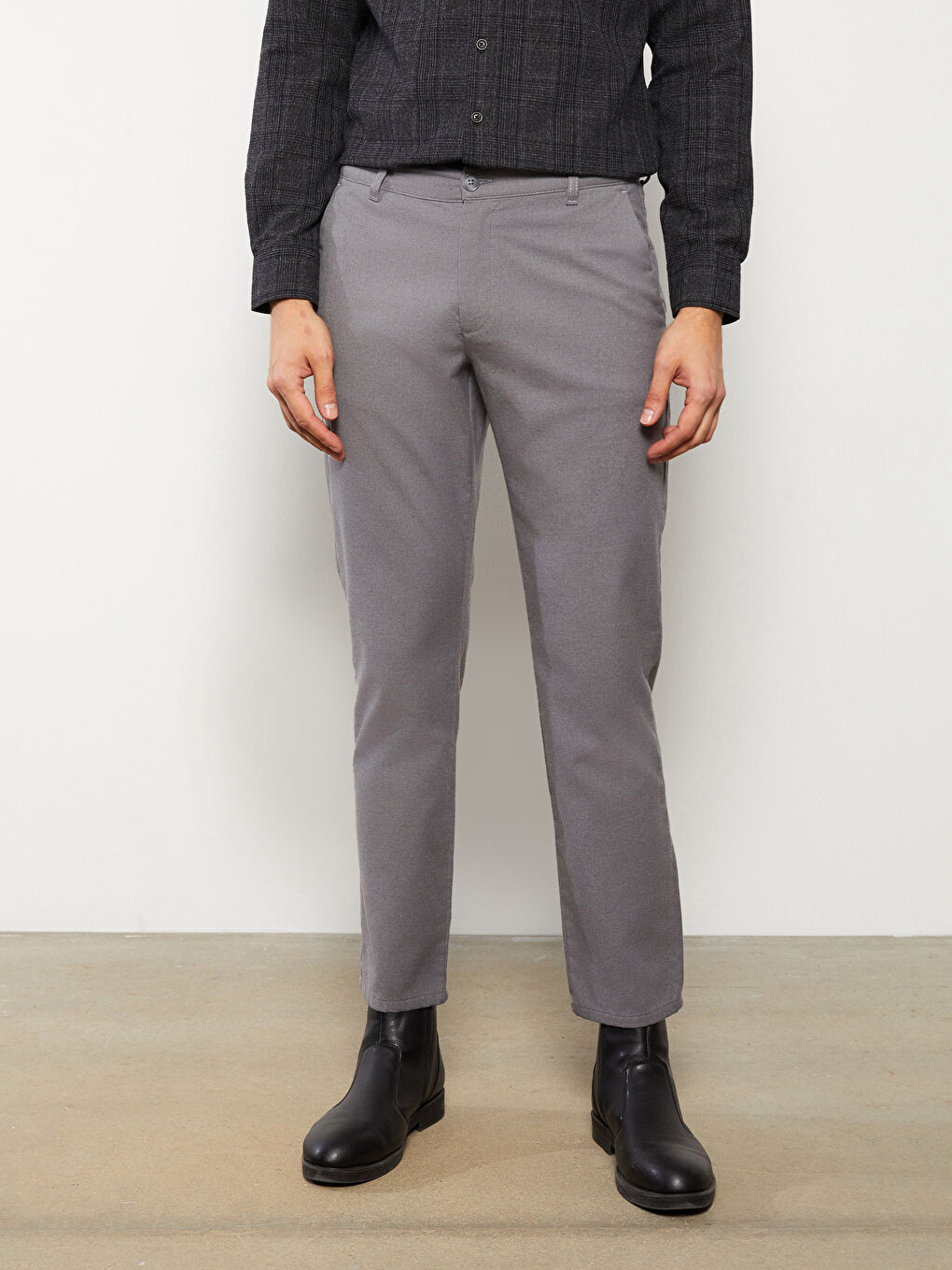 سروال سليم فيت بتفاصيل الجيوب رجال-3