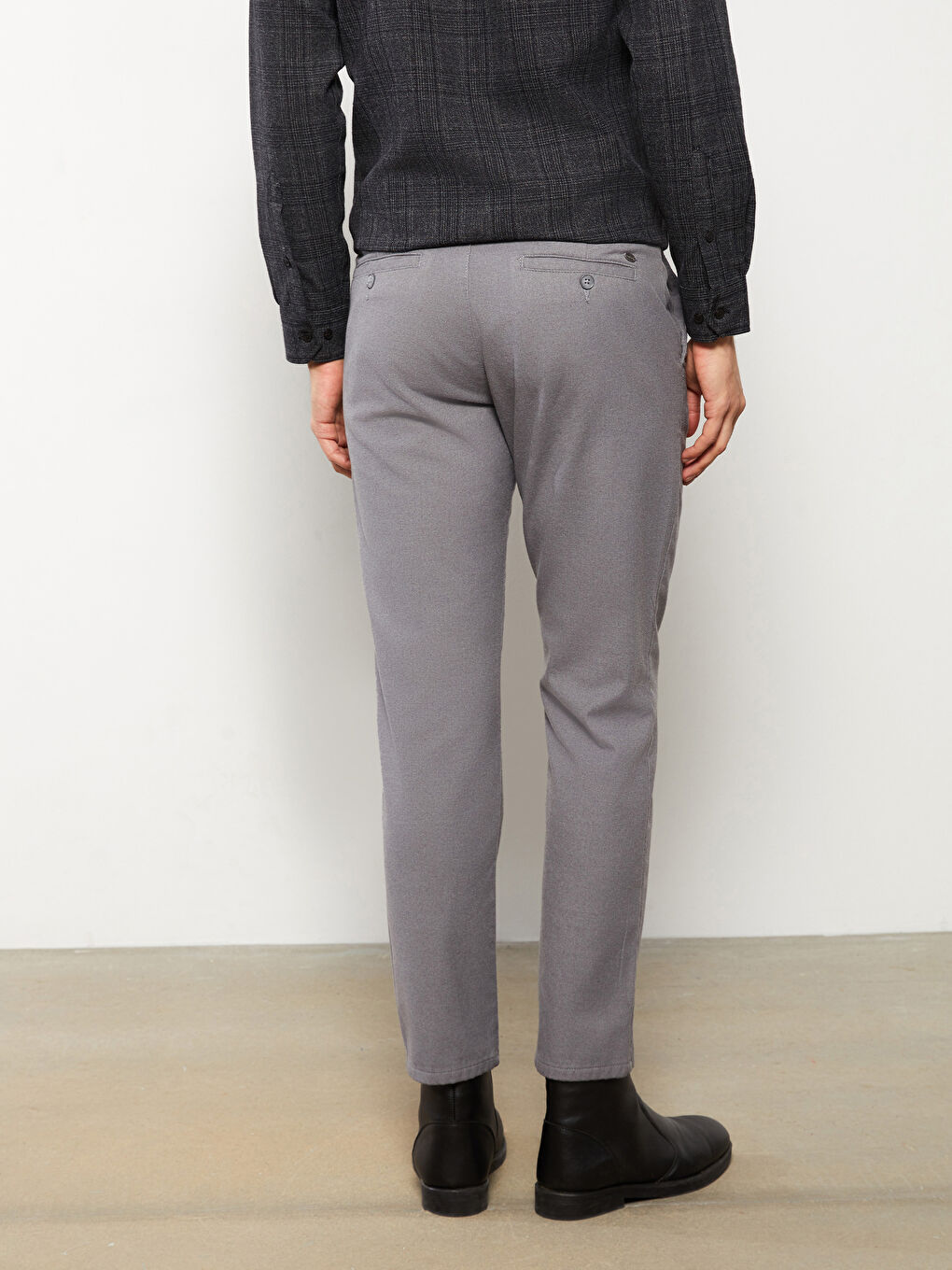 سروال سليم فيت بتفاصيل الجيوب رجال-4