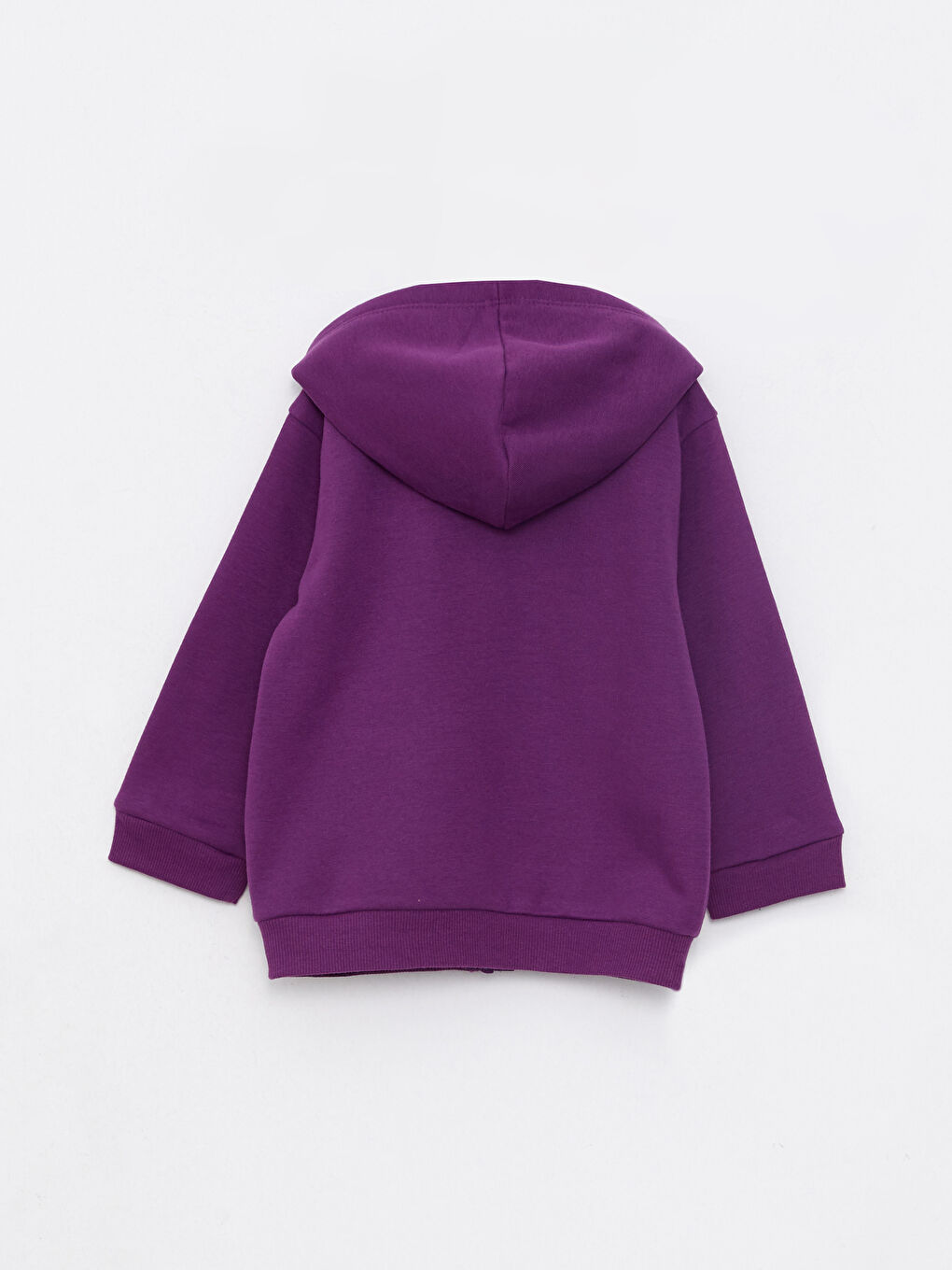 LCW baby Hooded Long Sleeve Basic Baby Girl Zippered Sweatshirt -W2FK39Z1-HSL
