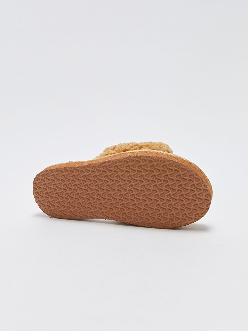 Bej Kadın Pelüş Ev Terliği-4