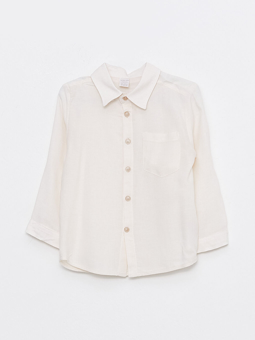 Bej Desenli Erkek Bebek Gömlek ve Süveter 2'li-1