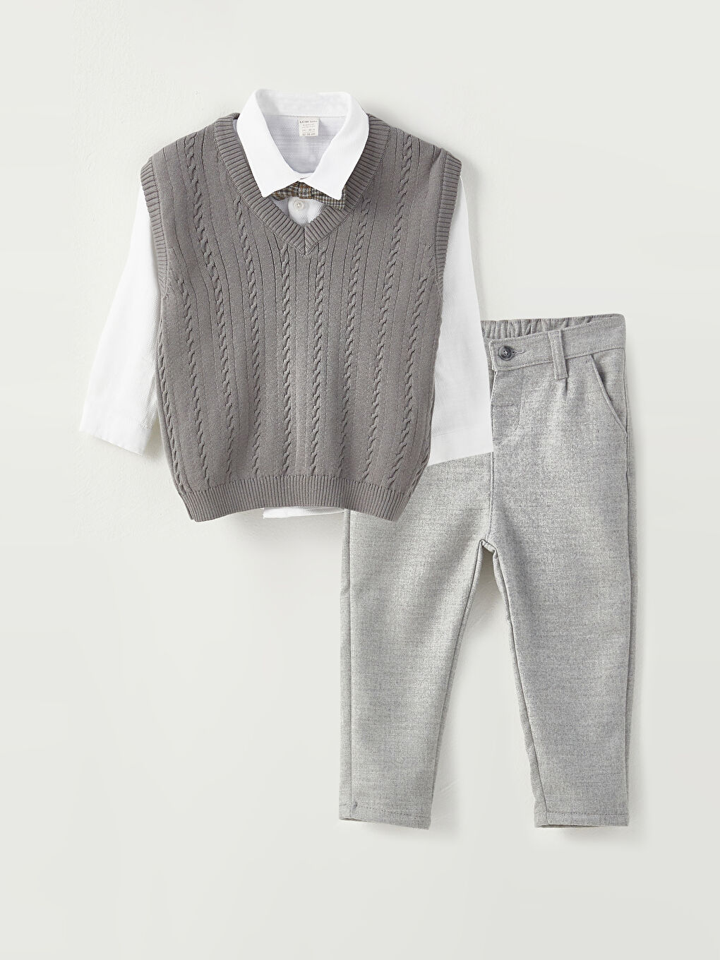 LCW baby Polo Neck Long Sleeve Baby Boy Set of 4 -W2FL28Z1-R10