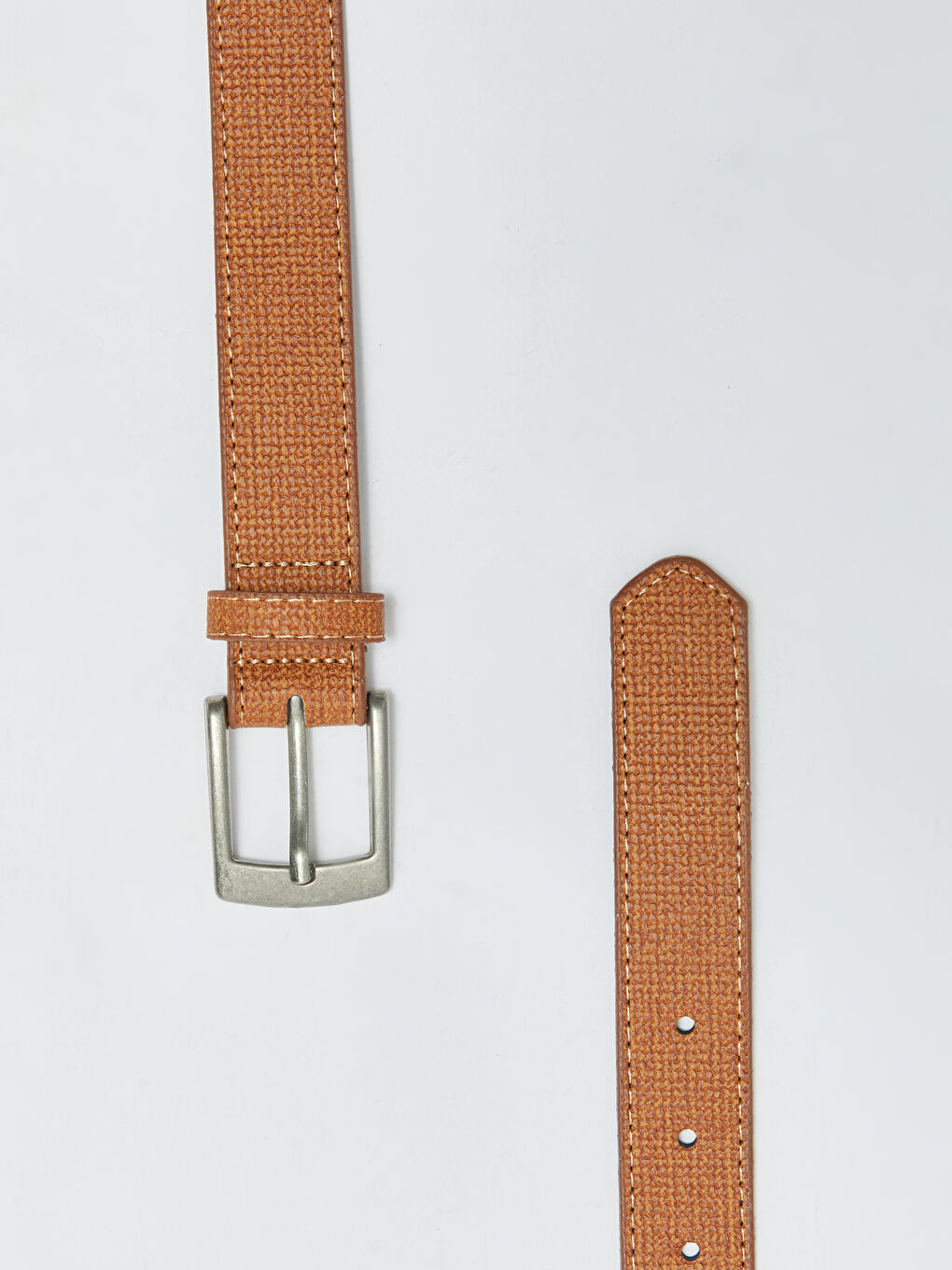 Kahverengi Deri Görünümlü Erkek Çocuk Kemer-2