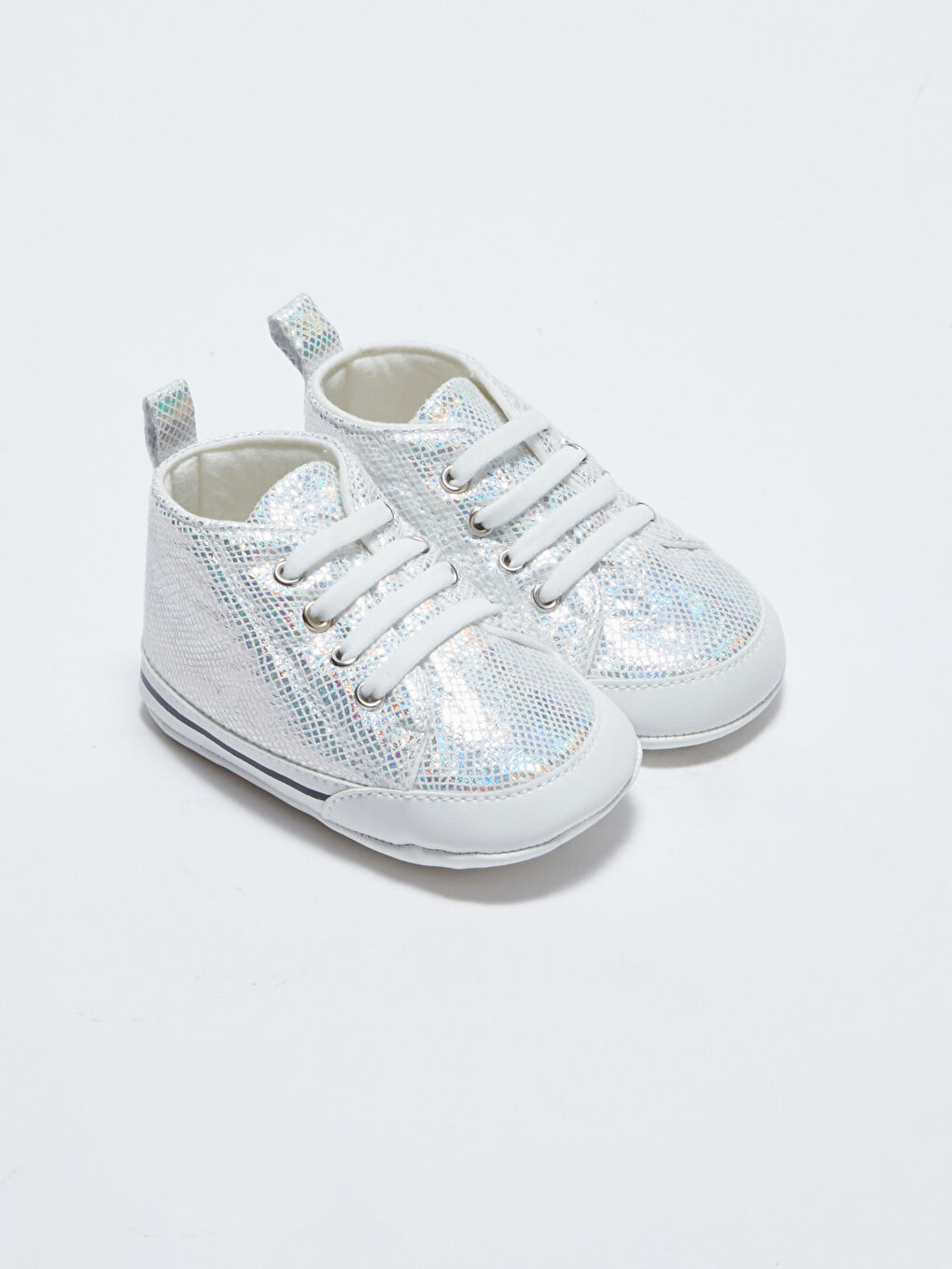 Gri Bağcıklı Kız Bebek Yürüme Öncesi Ev Botu