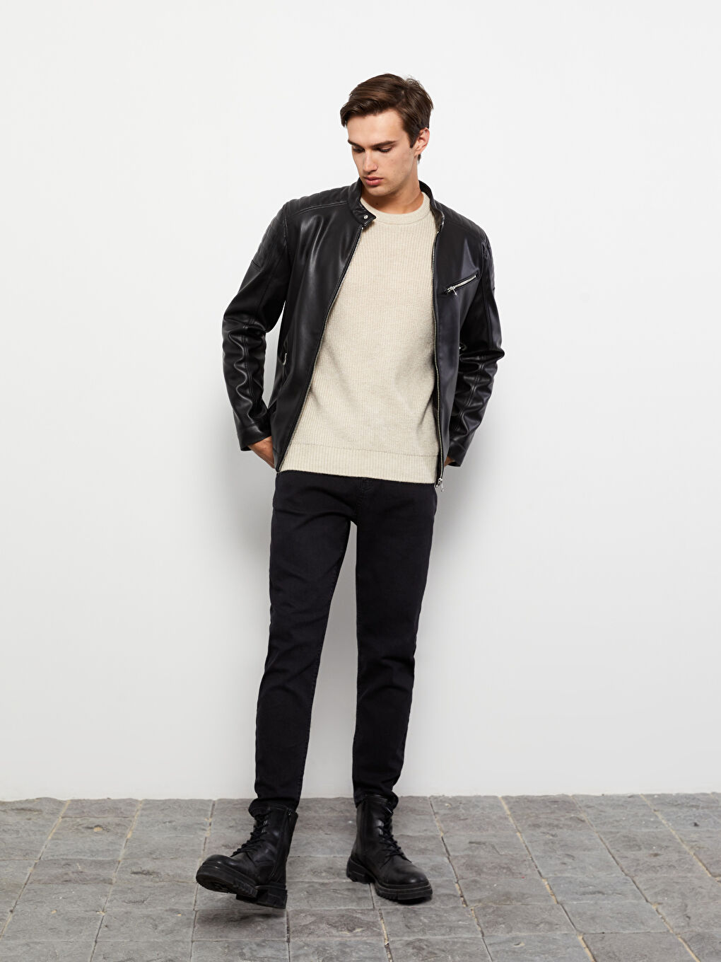 Siyah 720 Dad Fit Jean Pantolon-1