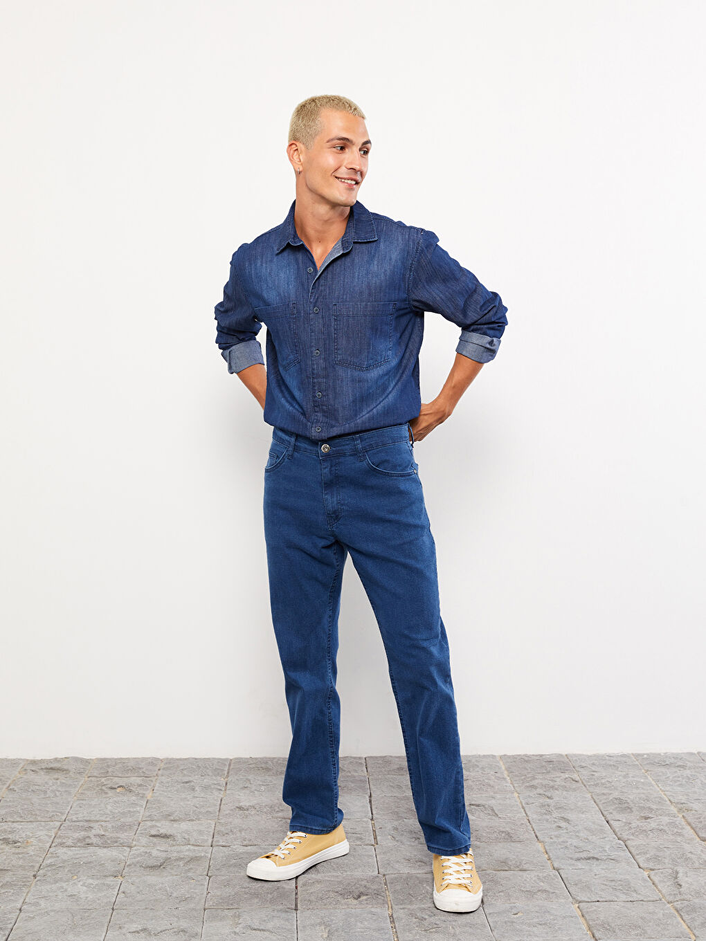 790 جينز واسع للرجال-1