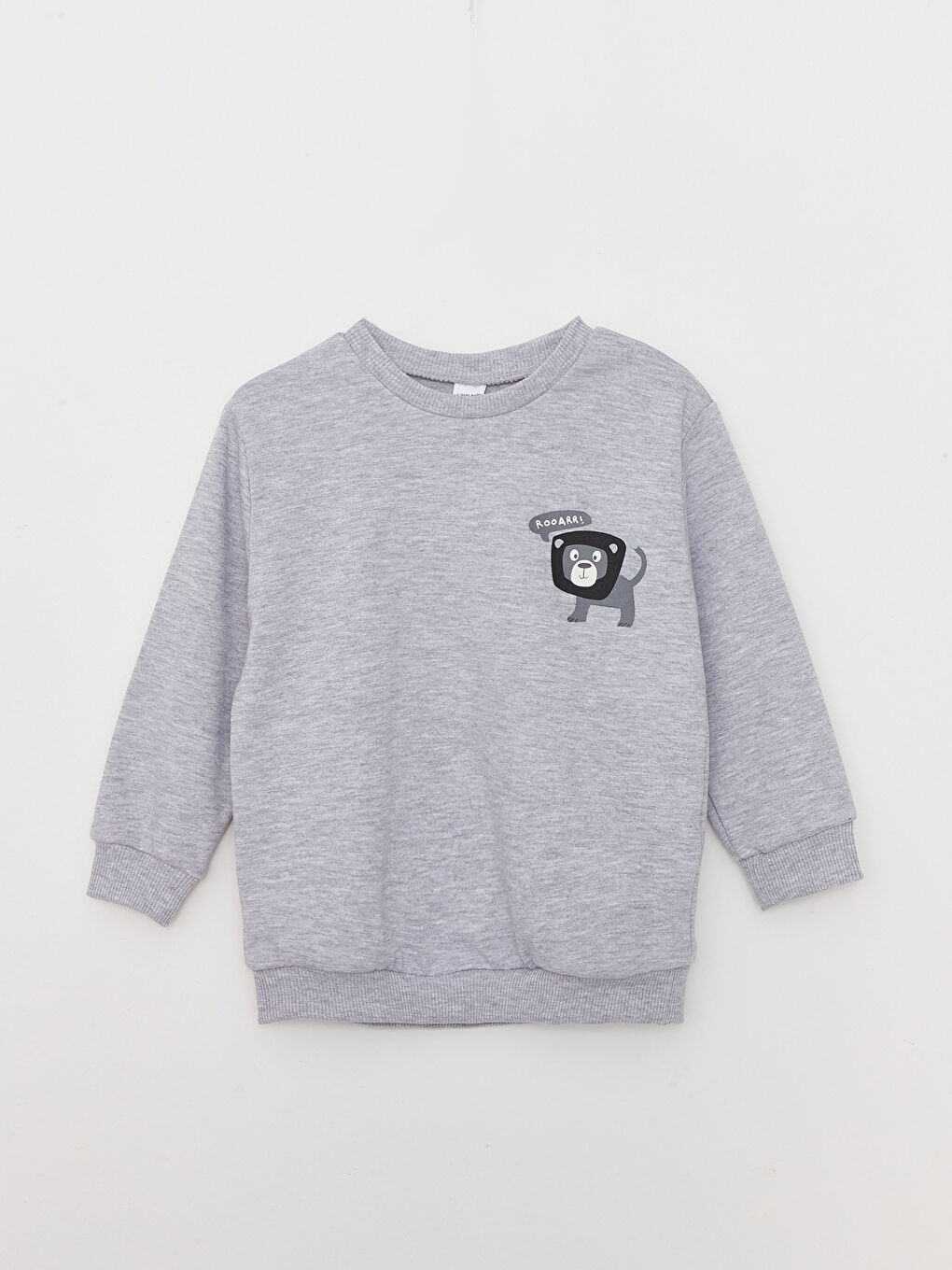 LCW baby Crew Neck Long Sleeve Printed Baby Boy 3-Pack Set -W2FM09Z1-CVL