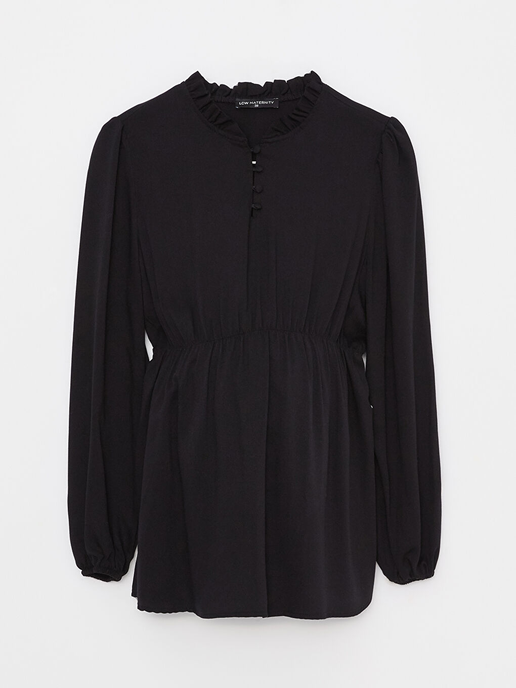 بلوزة حمل ياقة دائرية كم طويل عادي-5