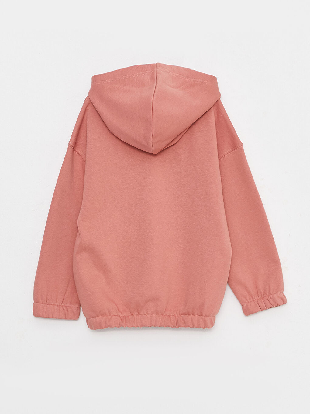 қыздарға арналған принтті ұзын жең капюшонды свитшот-1