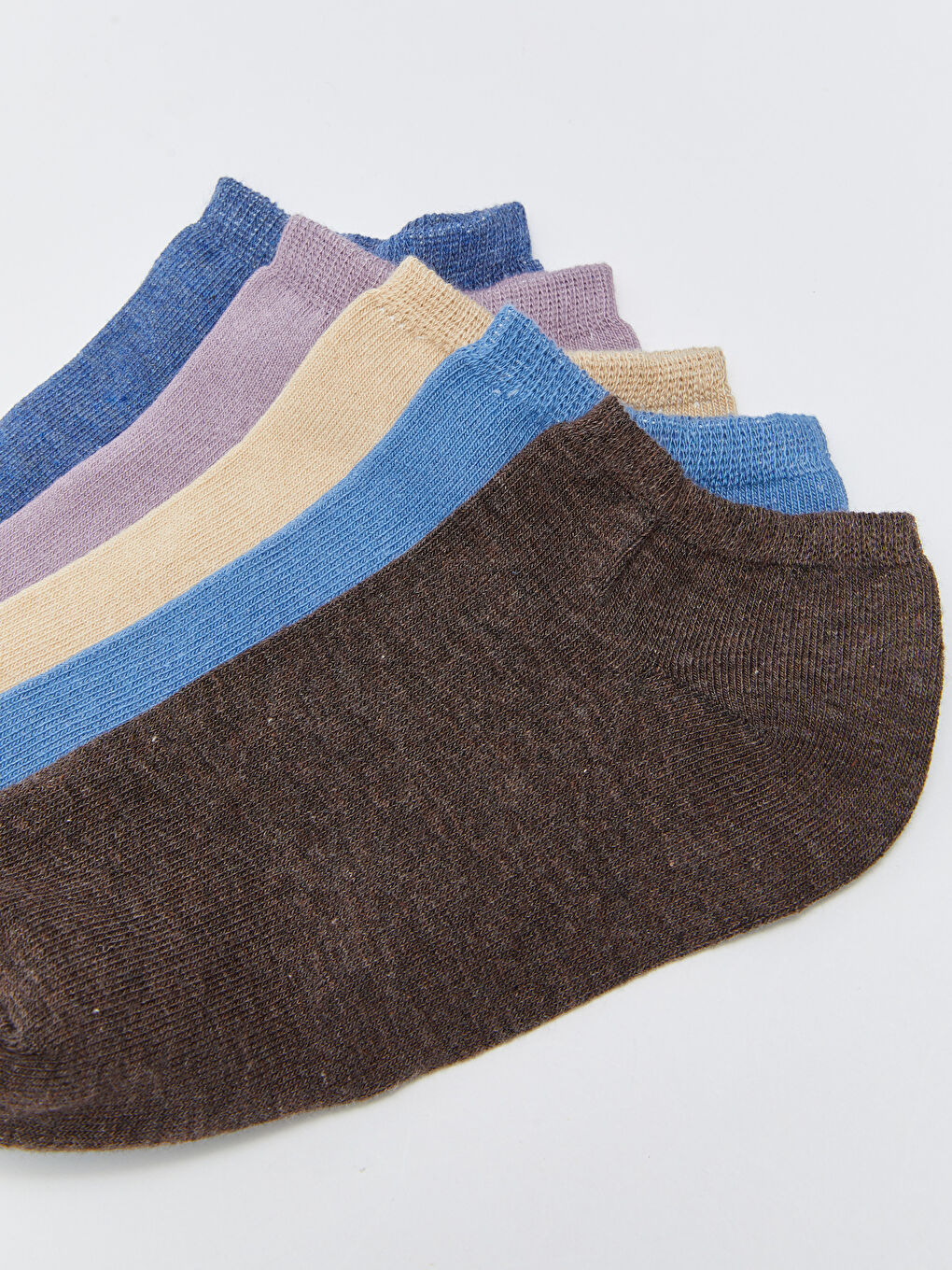 LCW ECO Women's Plain Trainer Socks 5 Pack -W2FM62Z8-SPG