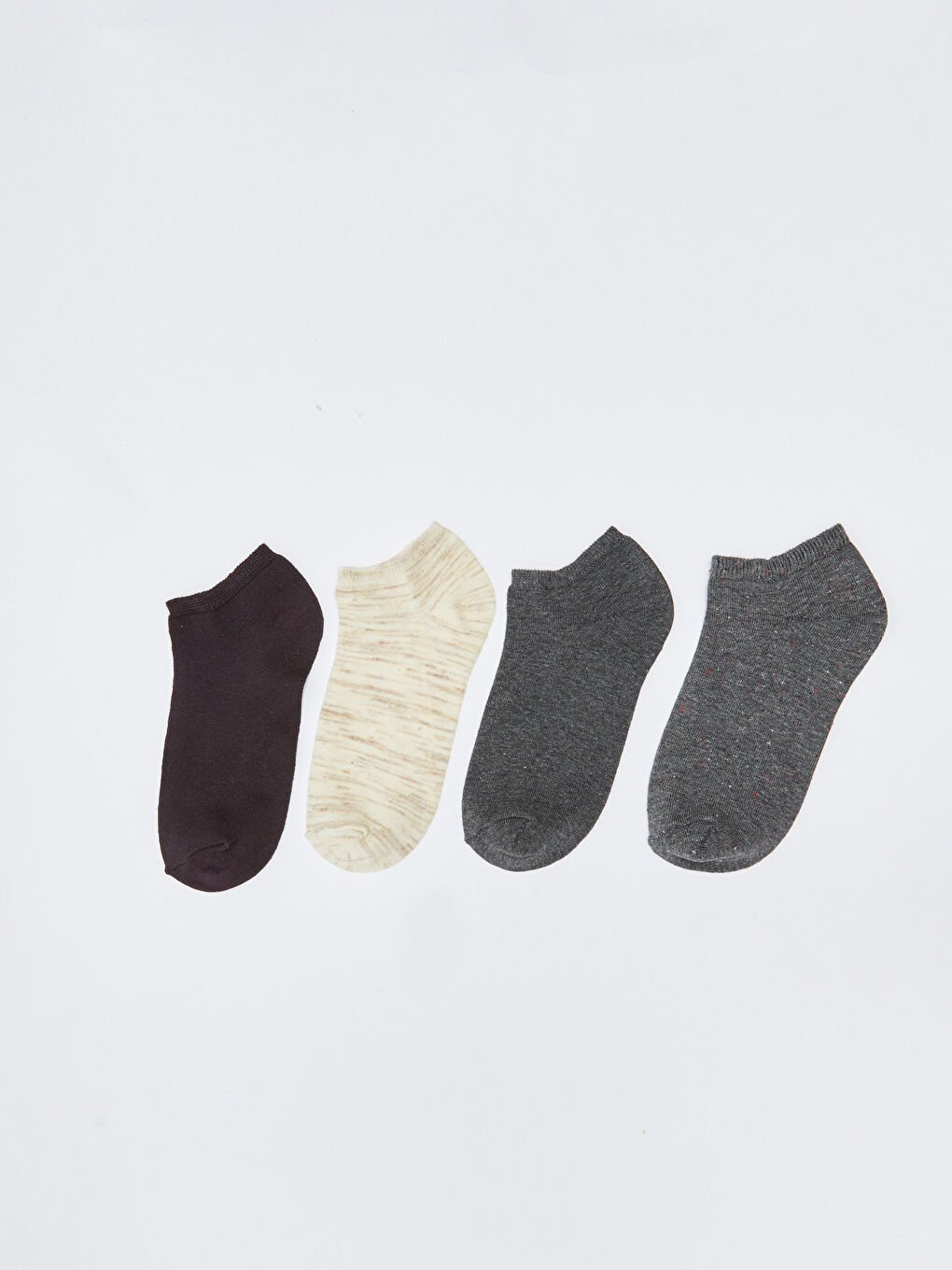 Women's Plain Trainer Socks 4-pack-1