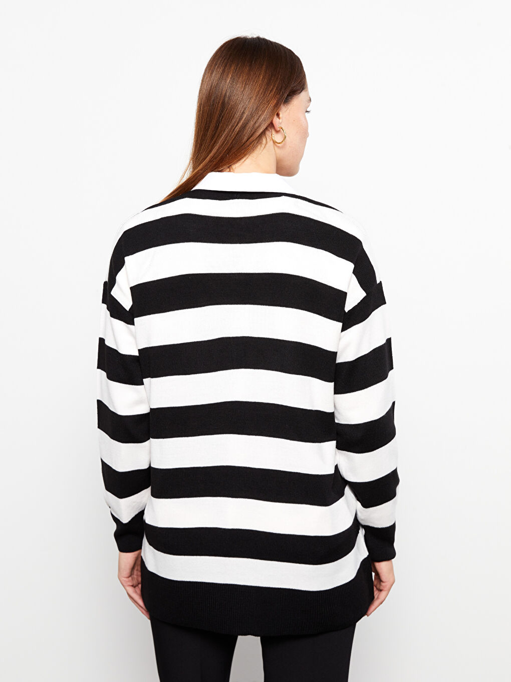 Žena CRNA Kardigan-4