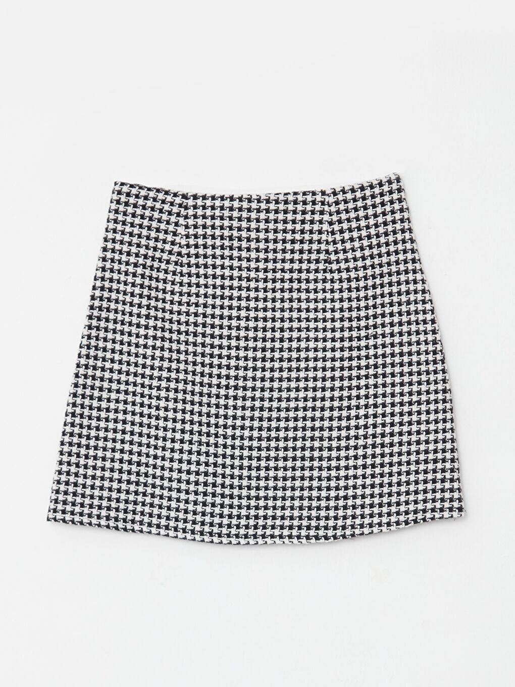 Siyah Standart Fit Desenli Kadın Tüvit Etek-6