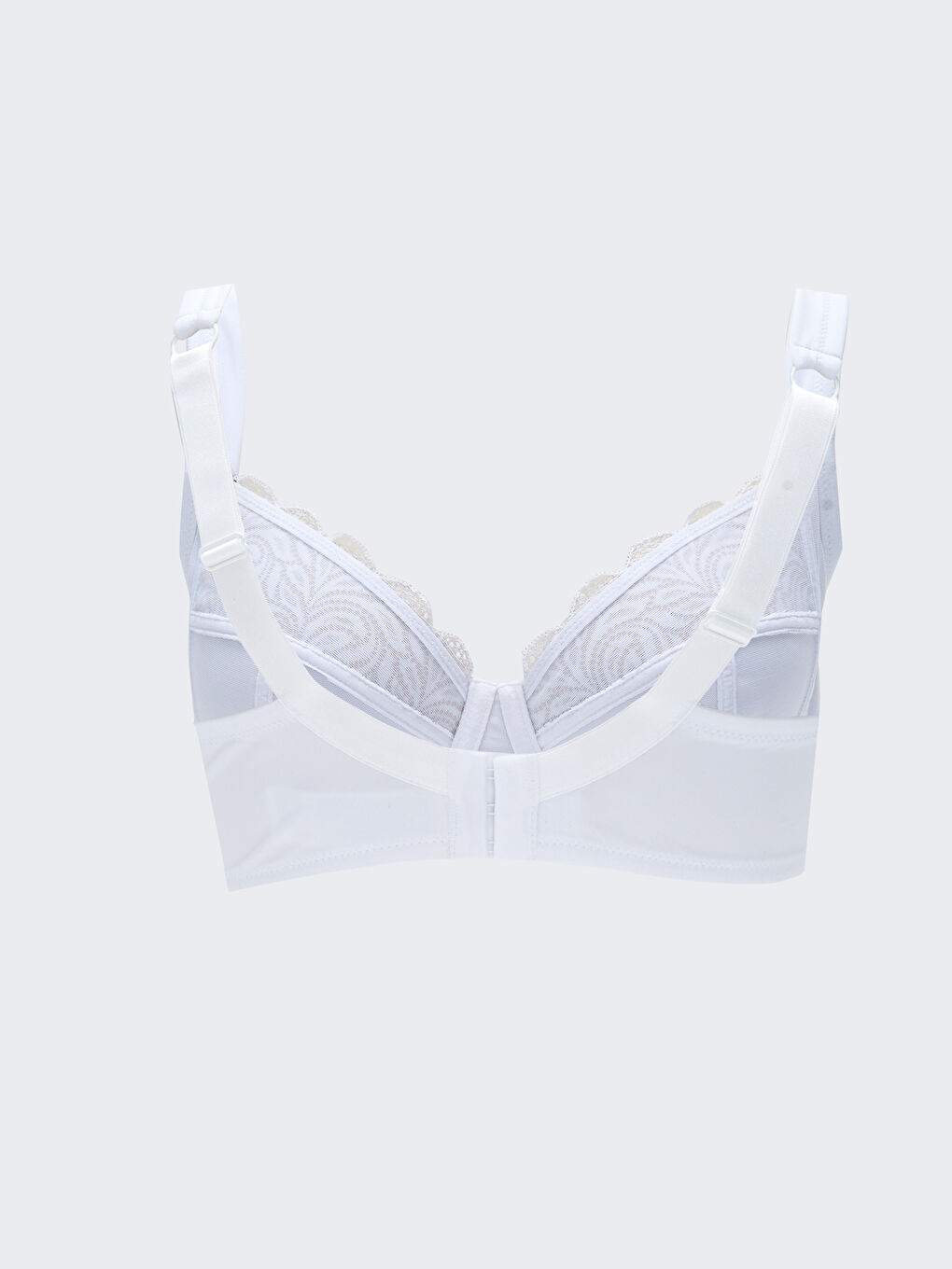 Plus Size Underwire Unfilled Lace Detailed Bra-1