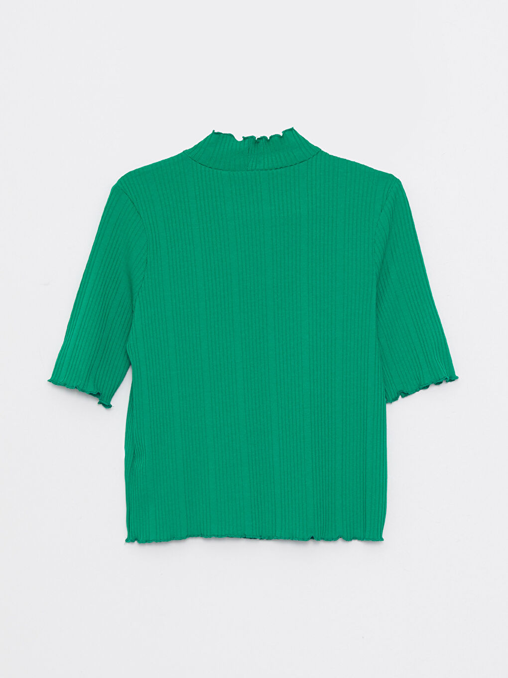 Half Turtleneck Straight Short Sleeve Women's Sweater-6