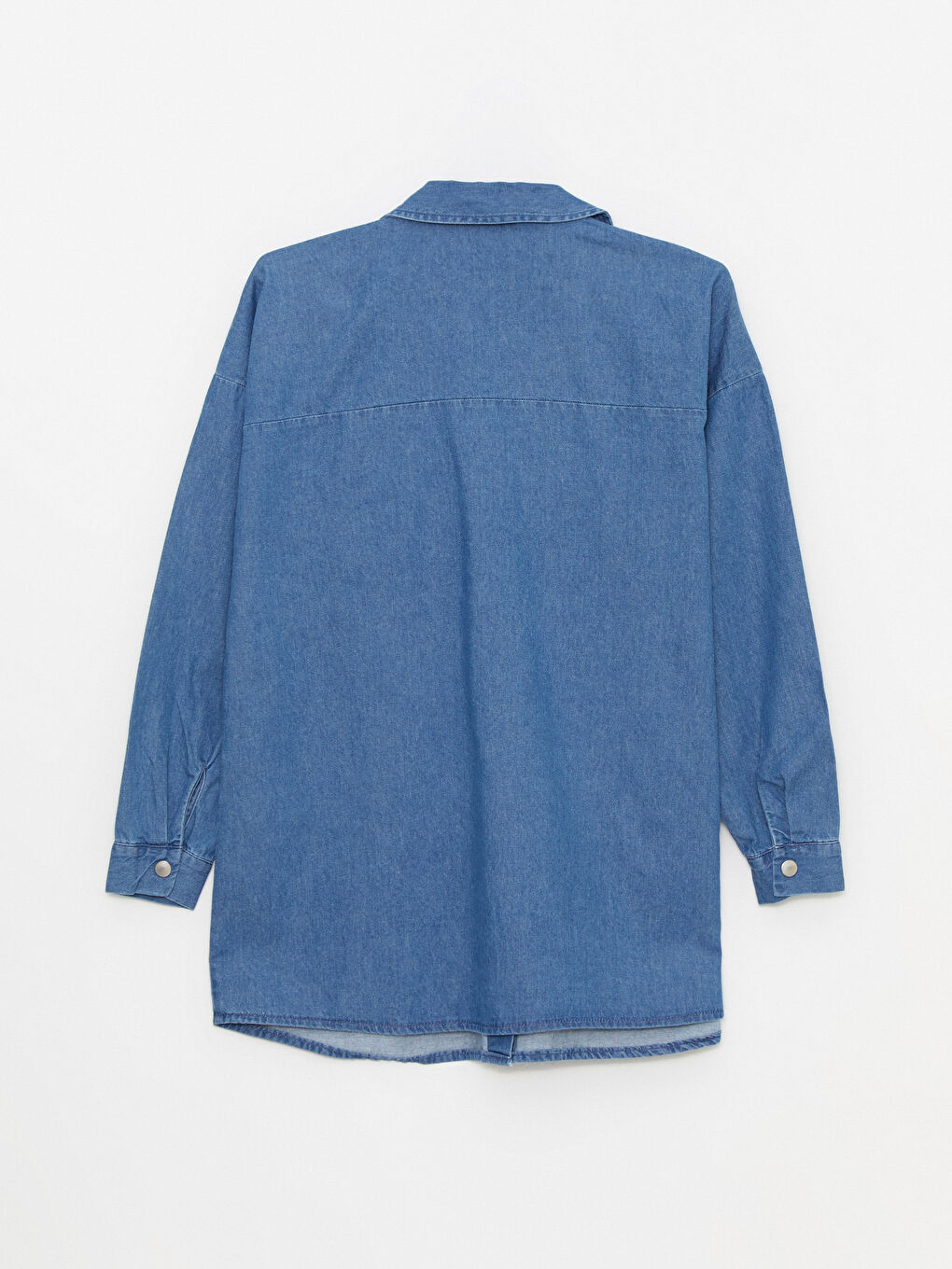 Cămașă din denim pentru maternitate Rodeo cu nasturi, mânecă lungă, lejeră-6