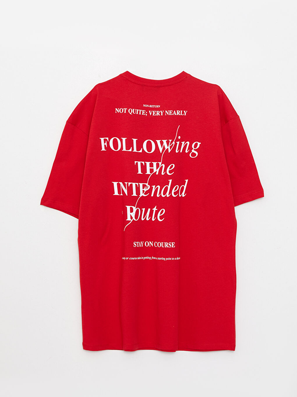 Kırmızı Bisiklet Yaka Kısa Kollu Baskılı Penye Erkek Tişört-7