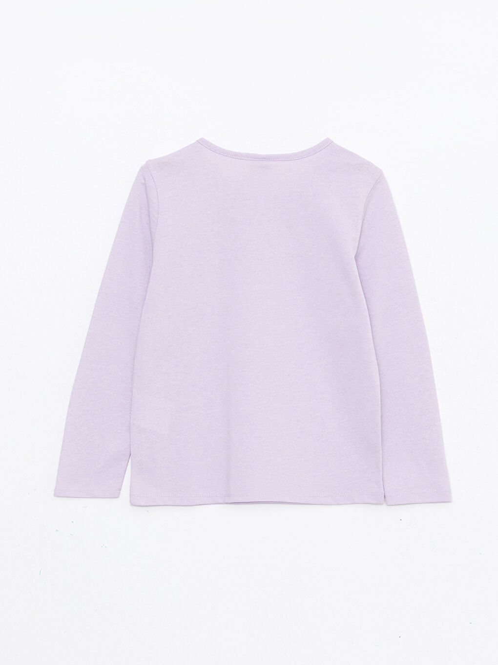 LCW ECO Crew Neck Printed Long Sleeve Girls' T-Shirt -W2FN87Z4-RW9