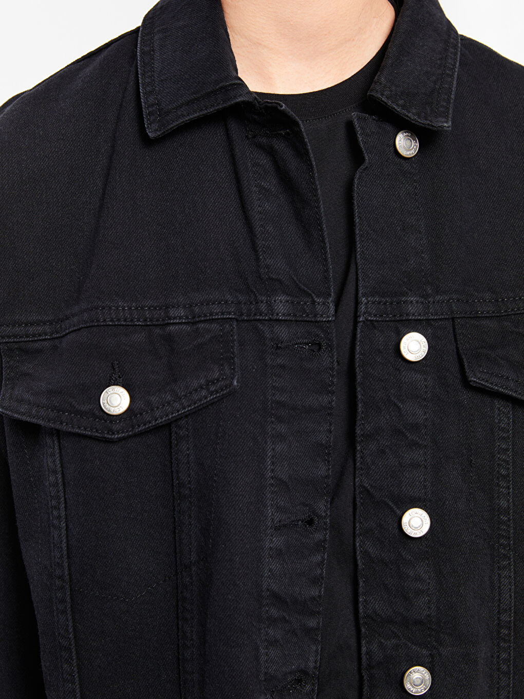 Яке от дънков плат с яка, редовна кройка, дълъг ръкав за жени Rodeo-3