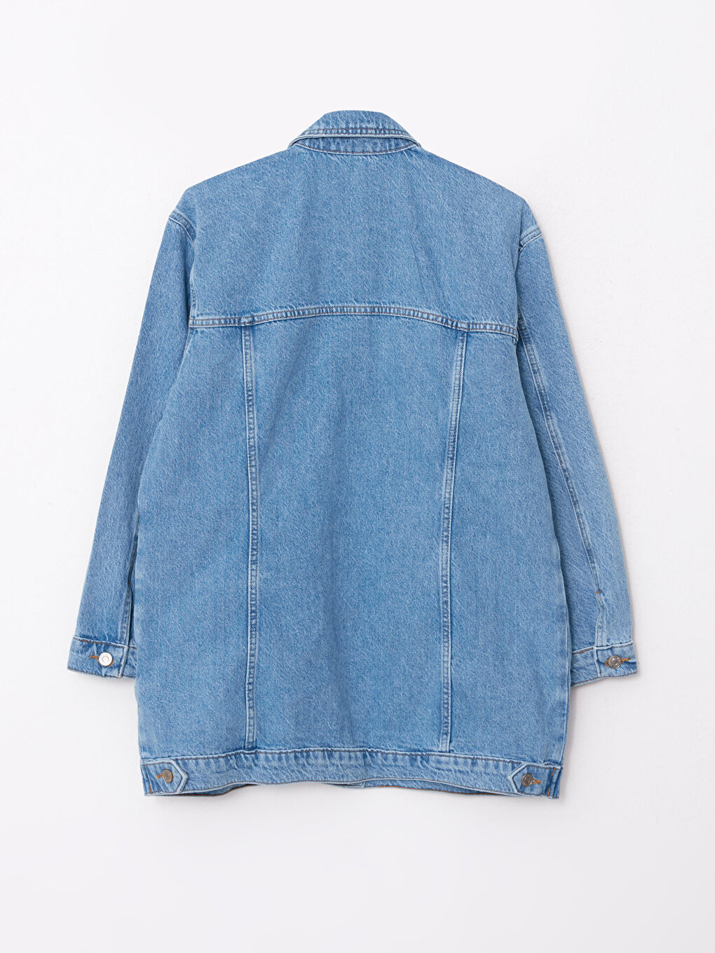 Shirt Neck Regular Long Sleeve Women's Rodeo Jean Jacket-7