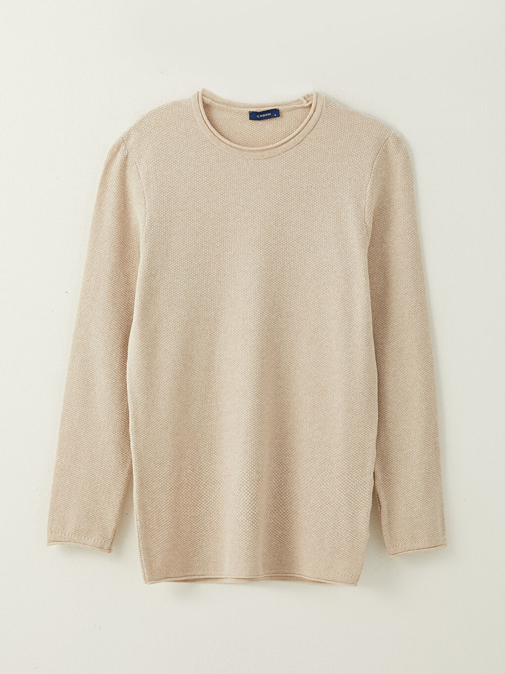 LCW ECO Crew Neck Long Sleeve Men's Tricot Sweater -W2FO60Z8-F10