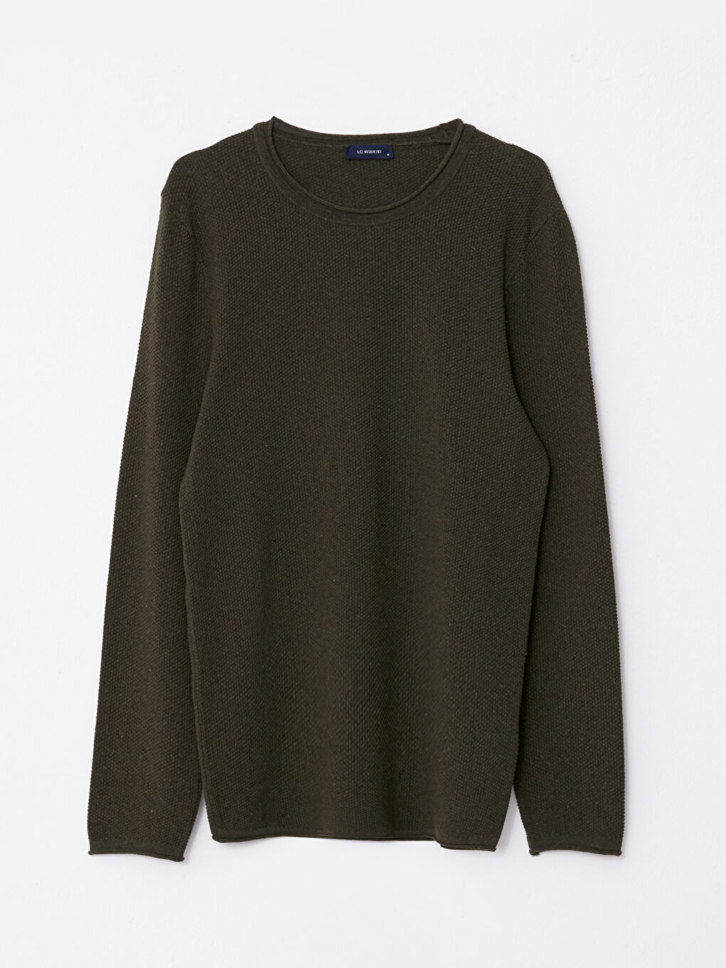 LCW ECO Crew Neck Long Sleeve Men's Tricot Sweater -W2FO60Z8-SQ5