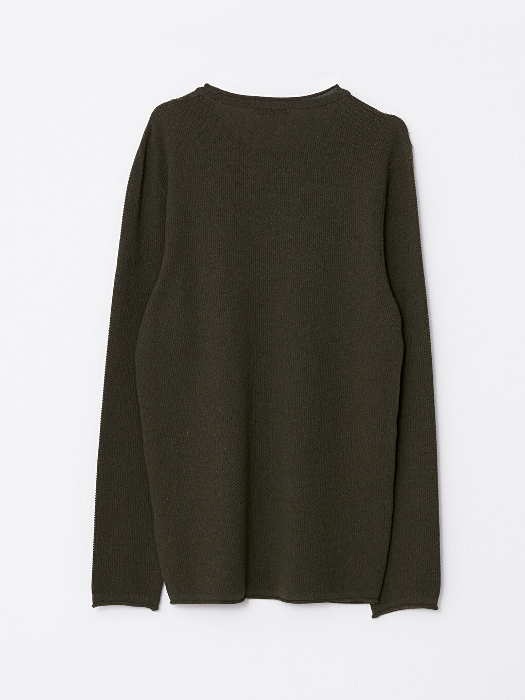 LCW ECO Crew Neck Long Sleeve Men's Tricot Sweater -W2FO60Z8-SQ5