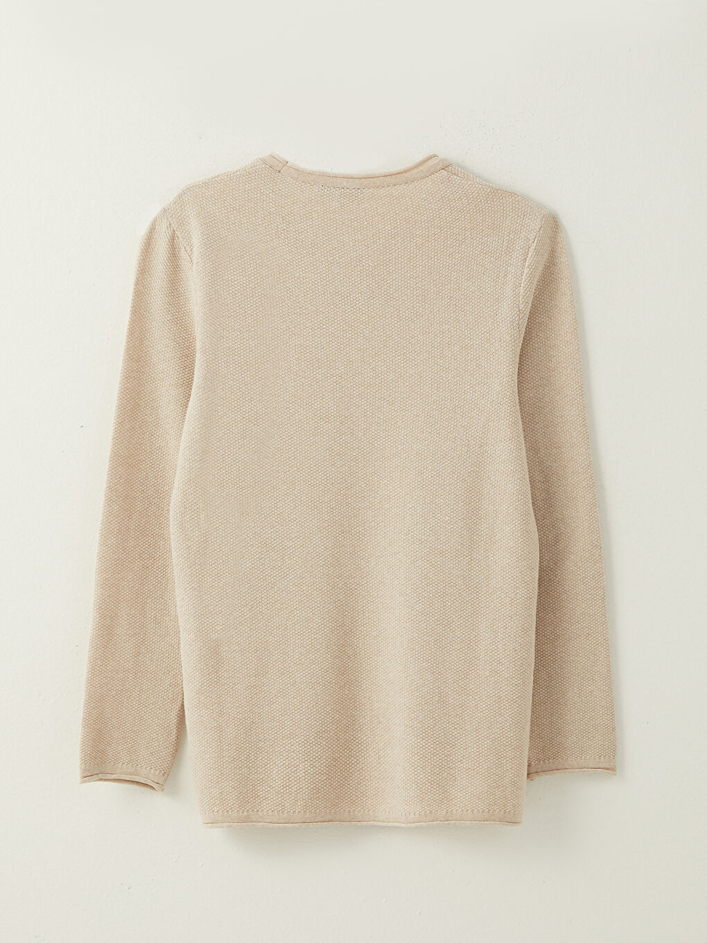LCW ECO Crew Neck Long Sleeve Men's Tricot Sweater -W2FO60Z8-F10