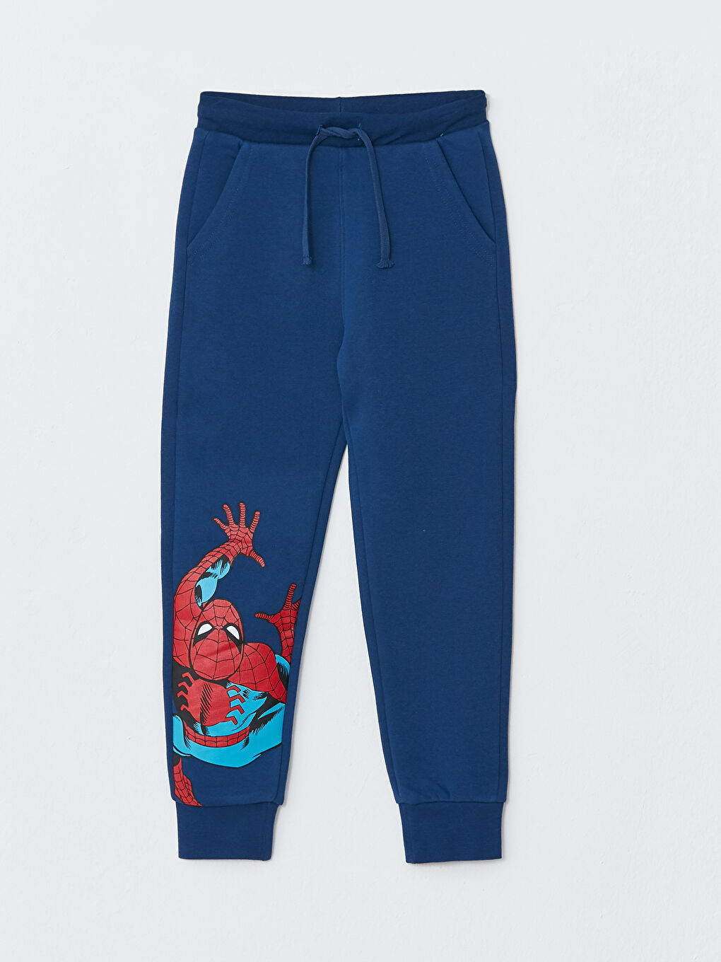 Kırmızı Bisiklet Yaka Spider-Man Baskılı Uzun Kollu Erkek Çocuk Sweatshirt ve Eşofman Altı-2