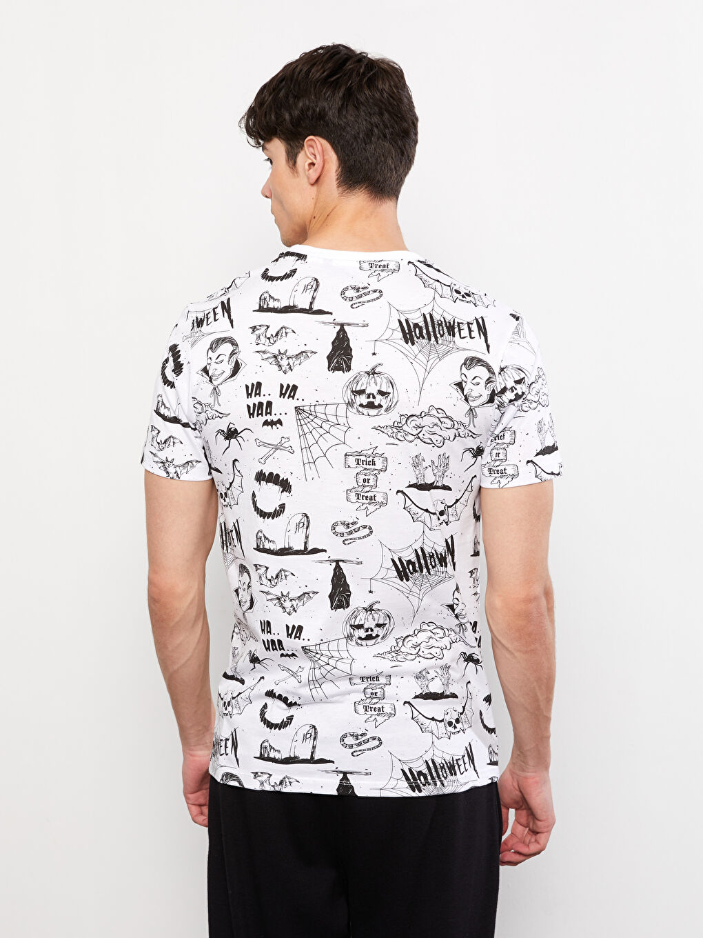 XSIDE Crew Neck Short Sleeve Printed Men's T-Shirt -W2FP02Z8-Q6K