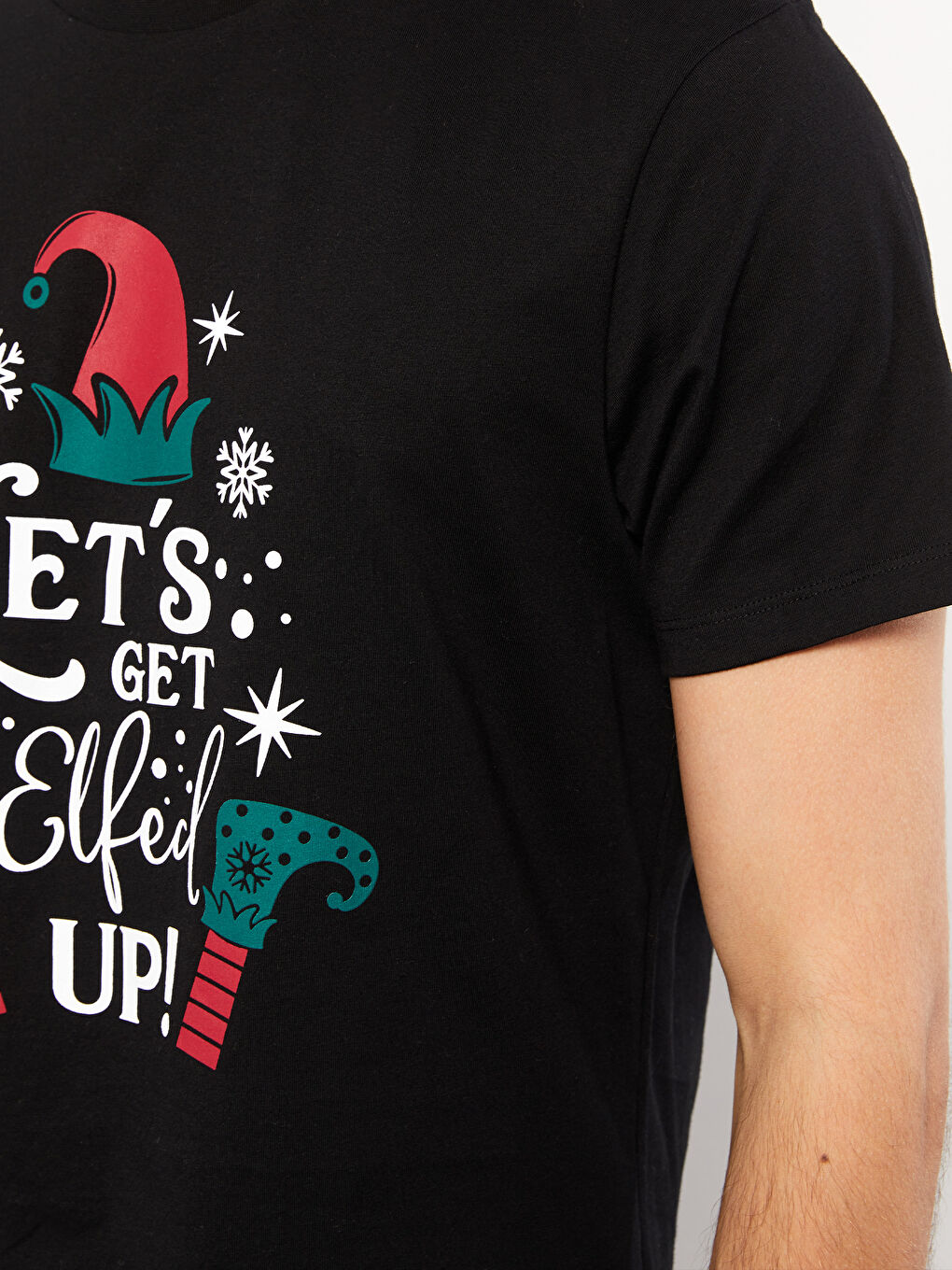 XSIDE Crew Neck Short Sleeve Printed Men's T-Shirt -W2FP03Z8-CVL