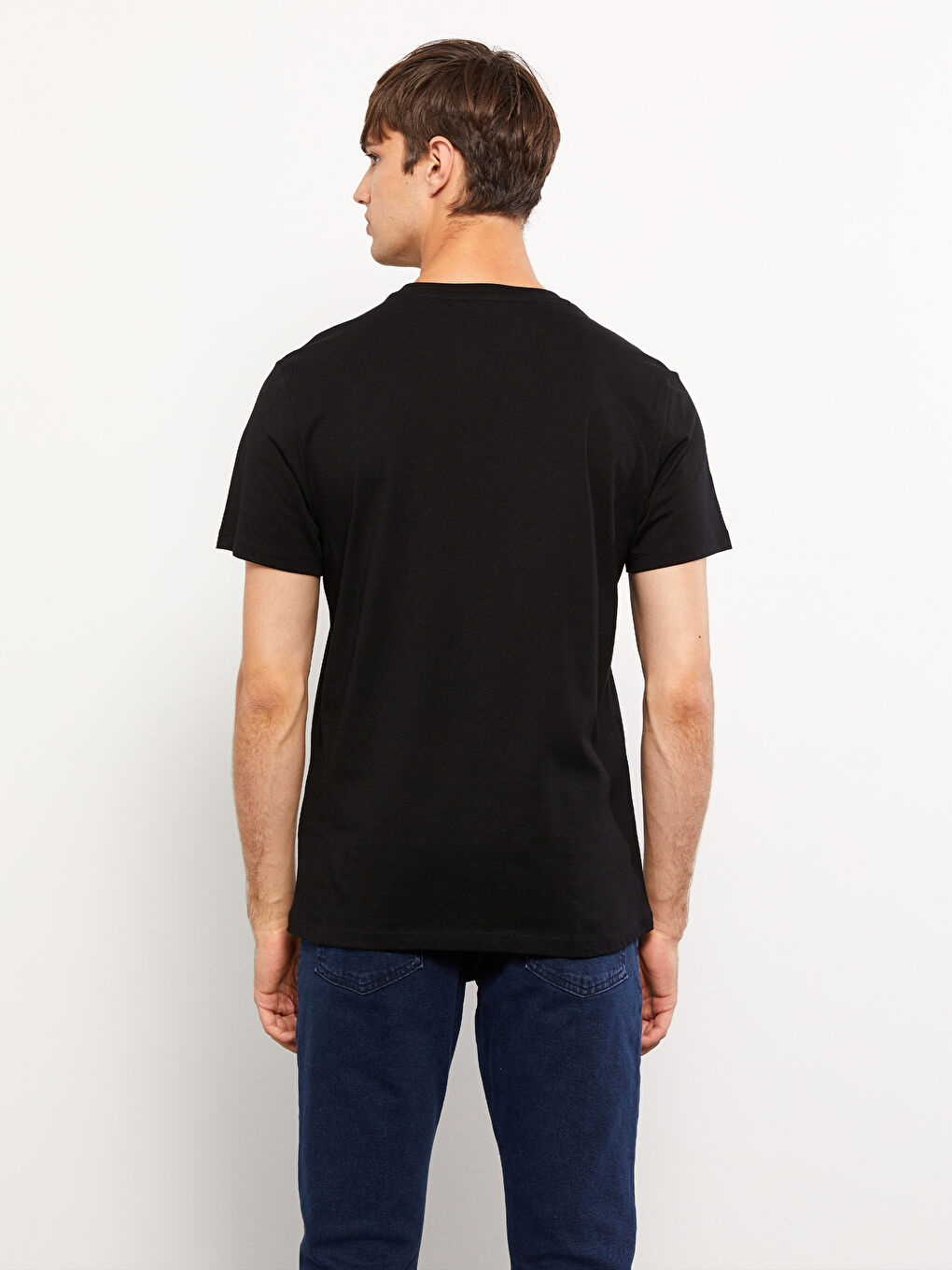 XSIDE Crew Neck Short Sleeve Printed Men's T-Shirt -W2FP03Z8-CVL