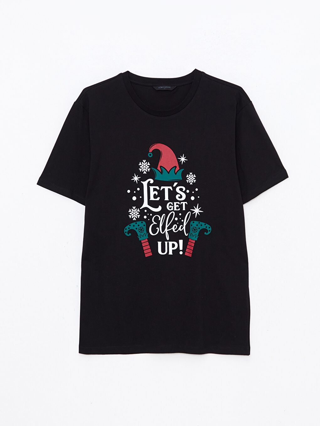 XSIDE Crew Neck Short Sleeve Printed Men's T-Shirt -W2FP03Z8-CVL