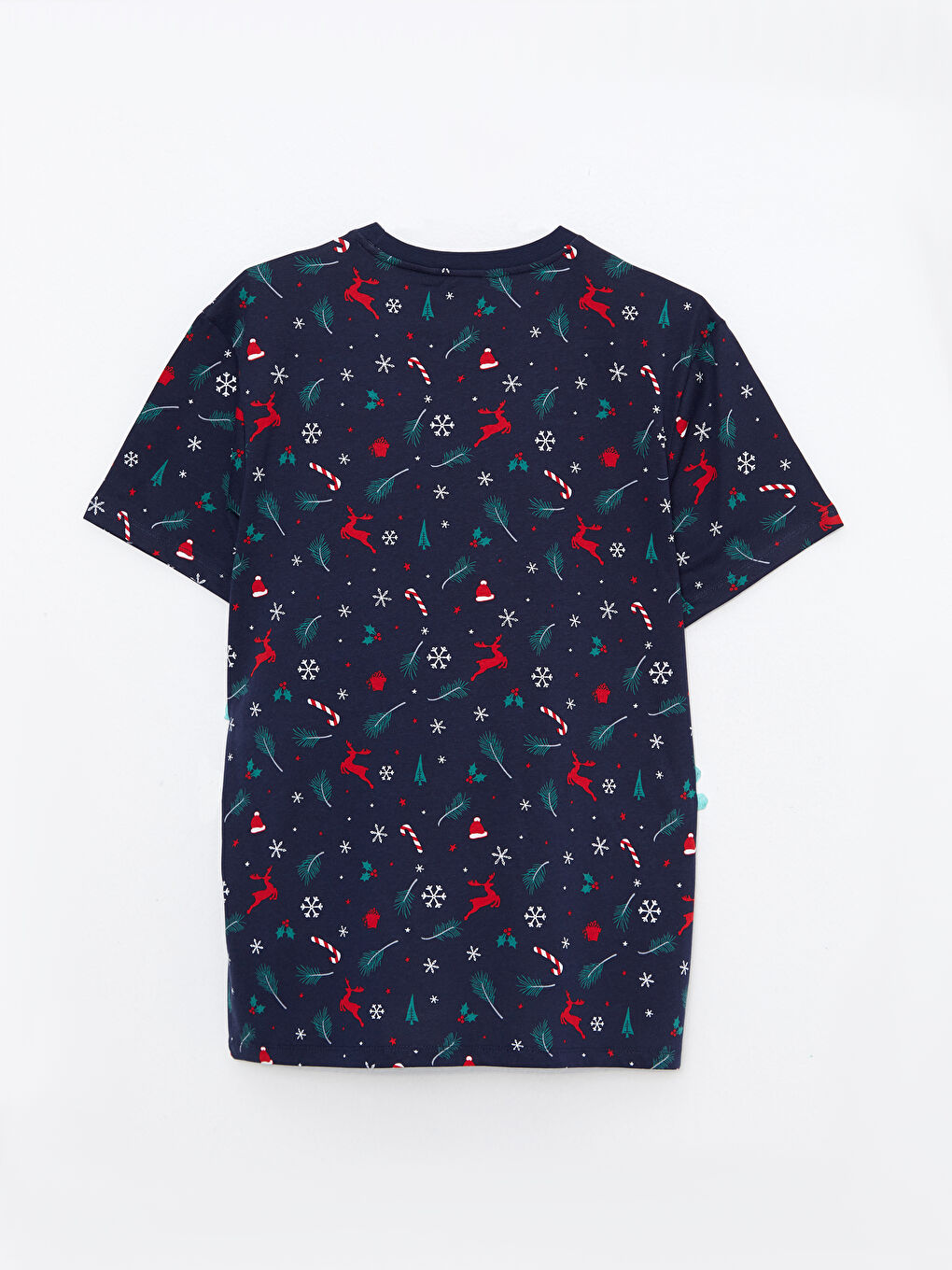 XSIDE Crew Neck Short Sleeve Christmas Themed Jersey Men's T-Shirt -W2FP04Z8-HRC