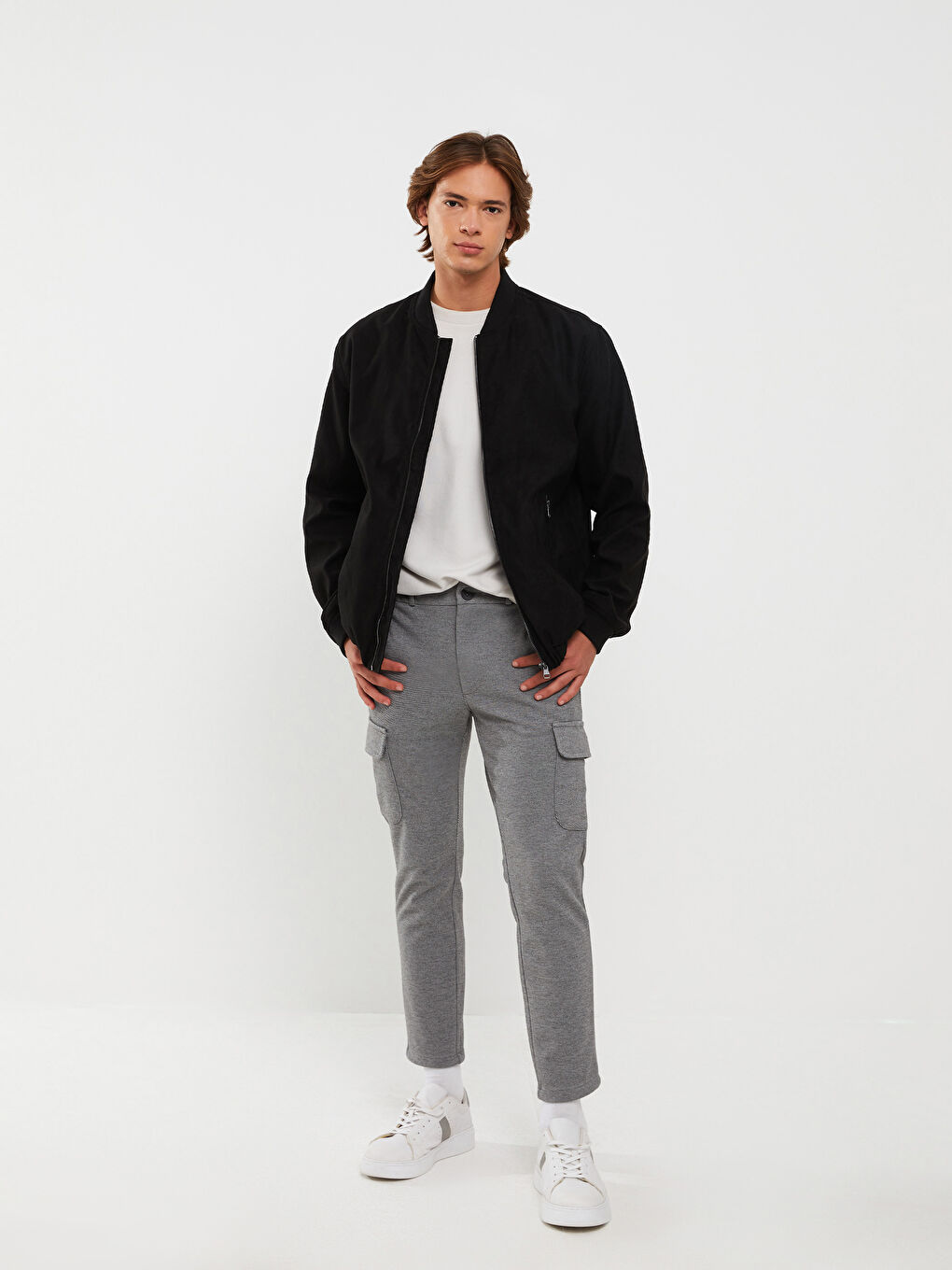 XSIDE Slim Fit Men's Cargo Trousers -W2FP39Z8-LAL