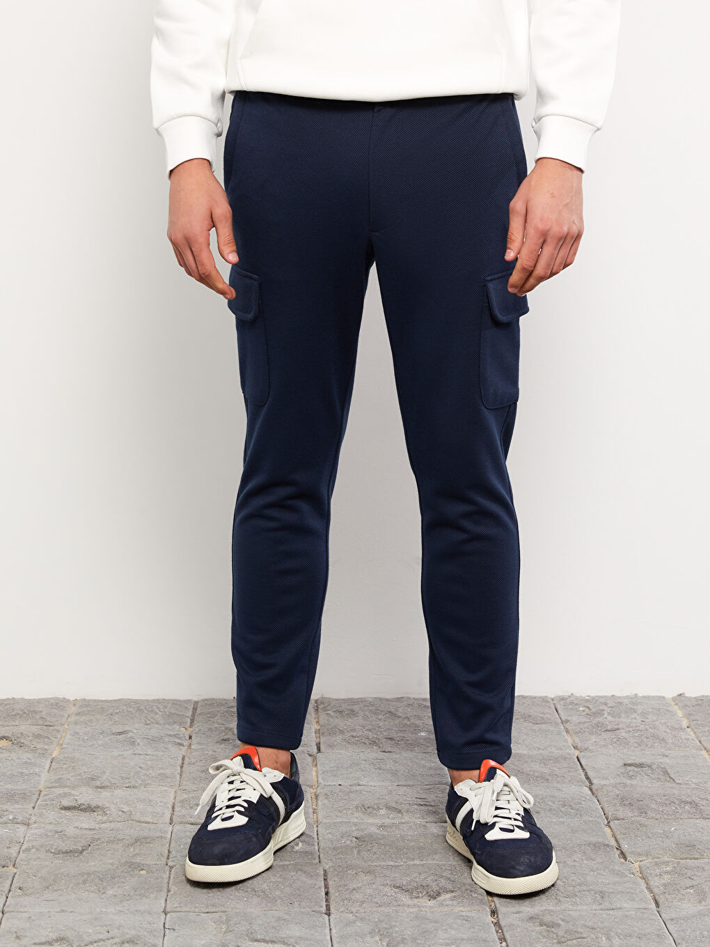 XSIDE Slim Fit Men's Cargo Trousers -W2FP39Z8-LBF