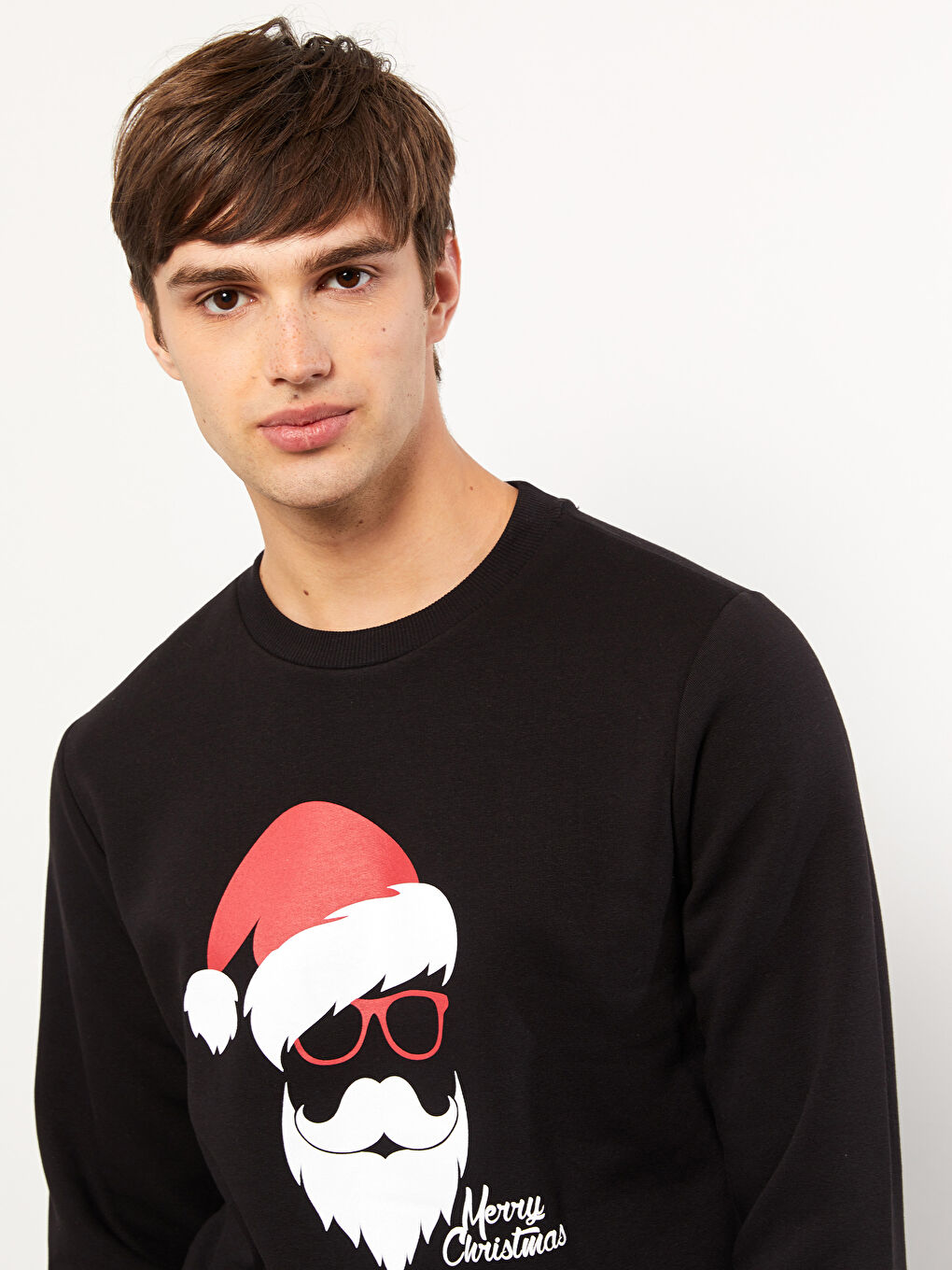 XSIDE Rundhalsausschnitt Langarm Neujahrsthema Sweatshirt für Herren -W2FP79Z8-CVL