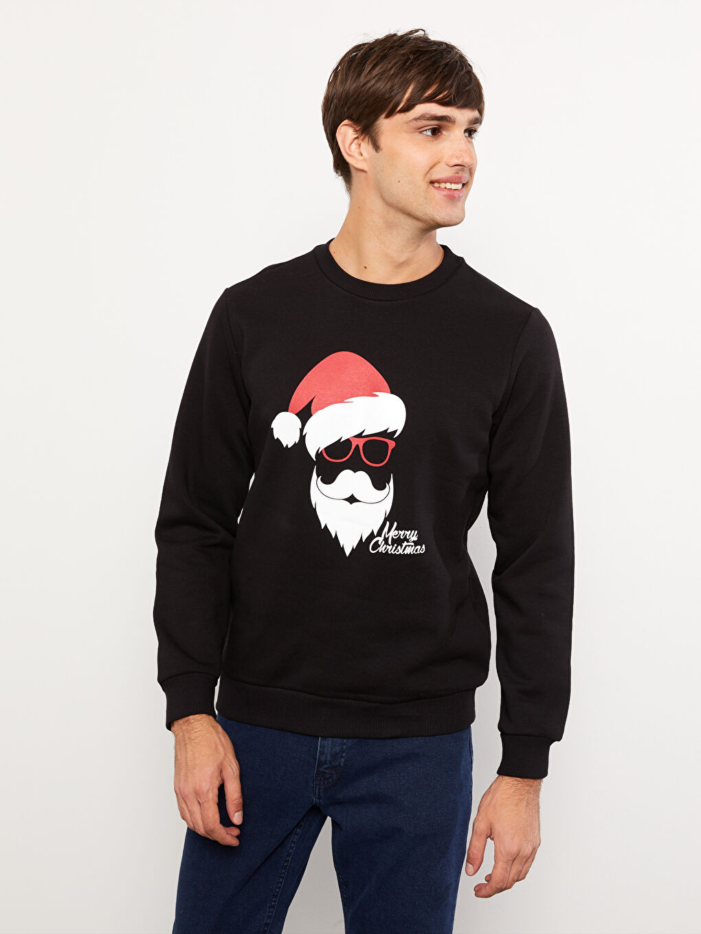 XSIDE Rundhalsausschnitt Langarm Neujahrsthema Sweatshirt für Herren -W2FP79Z8-CVL