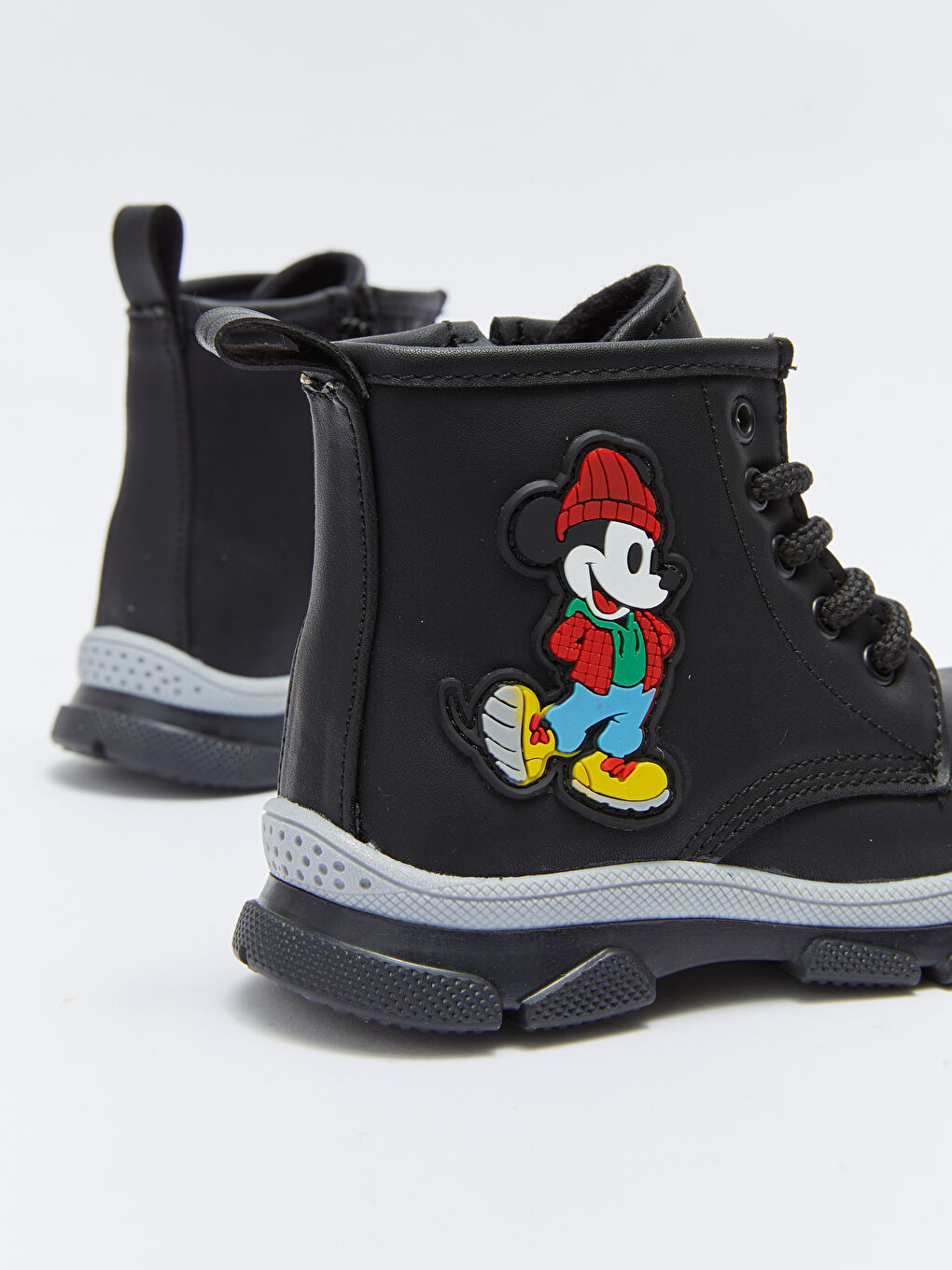 LCW STEPS Siyah Mickey Mouse Lisanslı Erkek Bebek Bot - 4