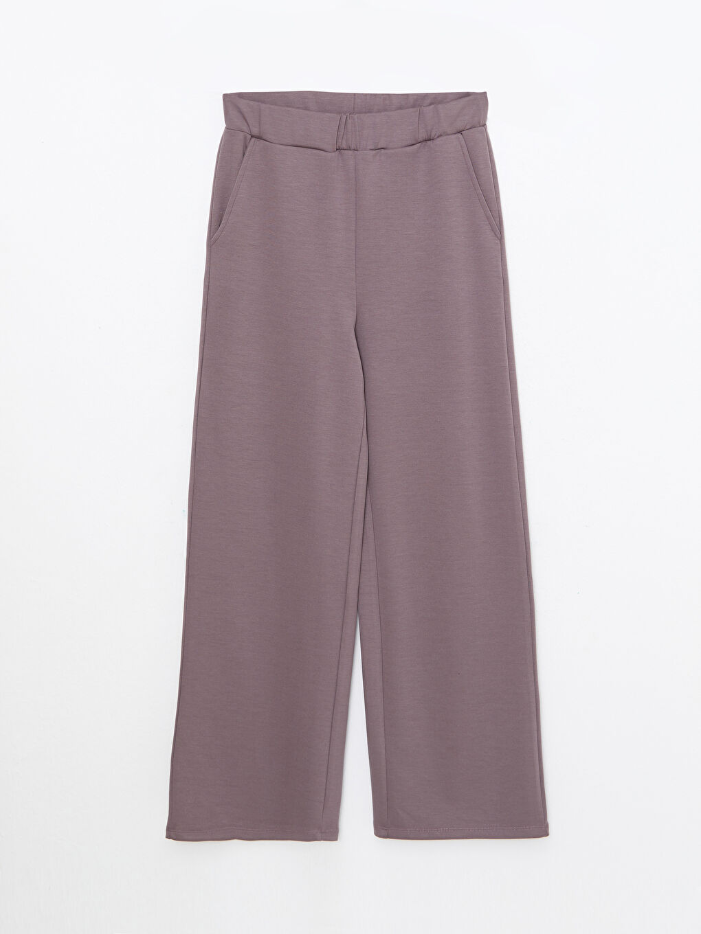 Mor Kadın Standart Fit Düz Eşofman Altı-6