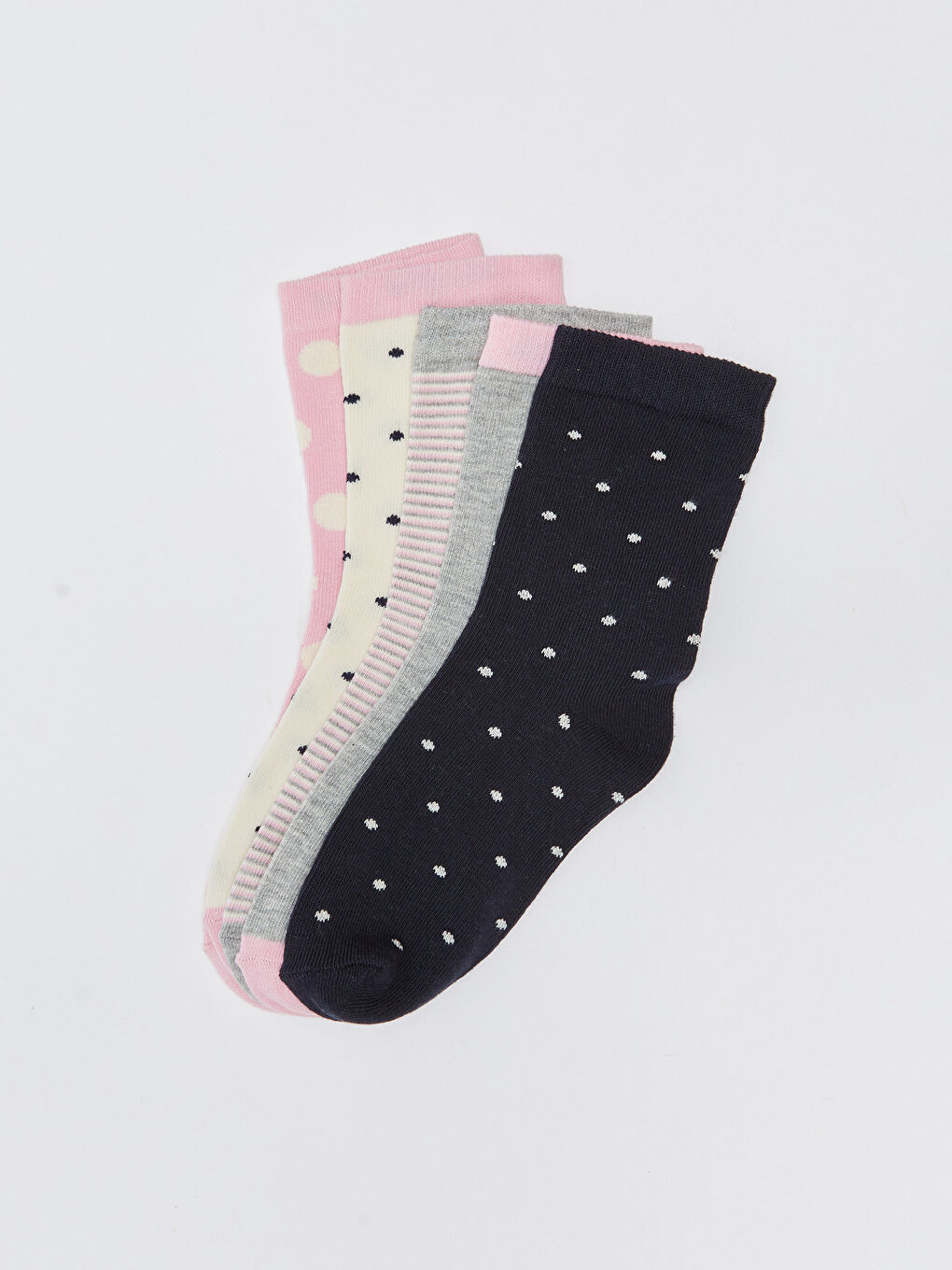 Patterned Girls' Ankle Socks 5 Pack