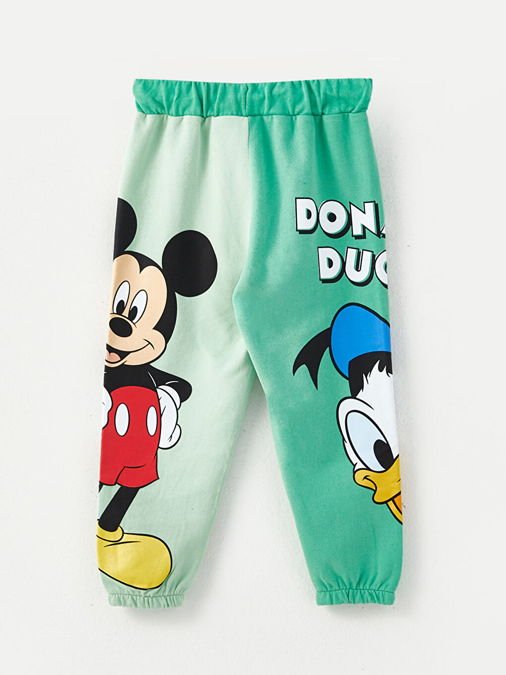 LCW baby Yeşil Beli Lastikli Mickey Mouse Baskılı Erkek Bebek Jogger Eşofman Altı - 1