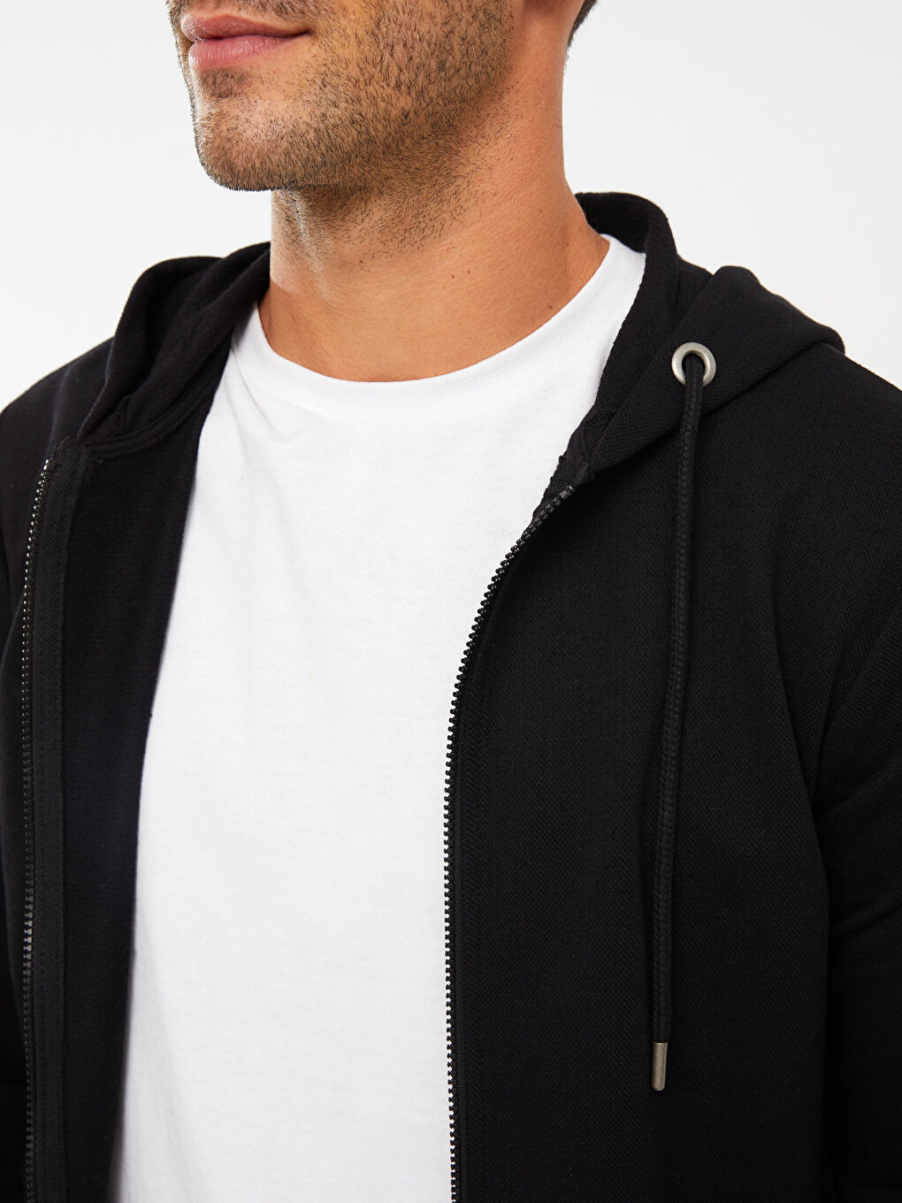 Hooded Long Sleeve Men's Sports Cardigan-3