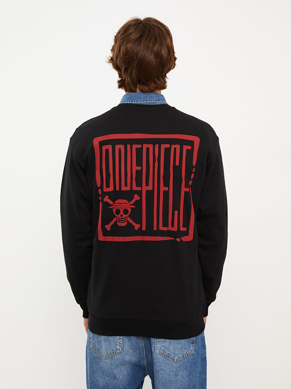 XSIDE Bisiklet Yaka Uzun Kollu One Piece Baskılı Erkek Sweatshirt -W2FQ57Z8-CVL