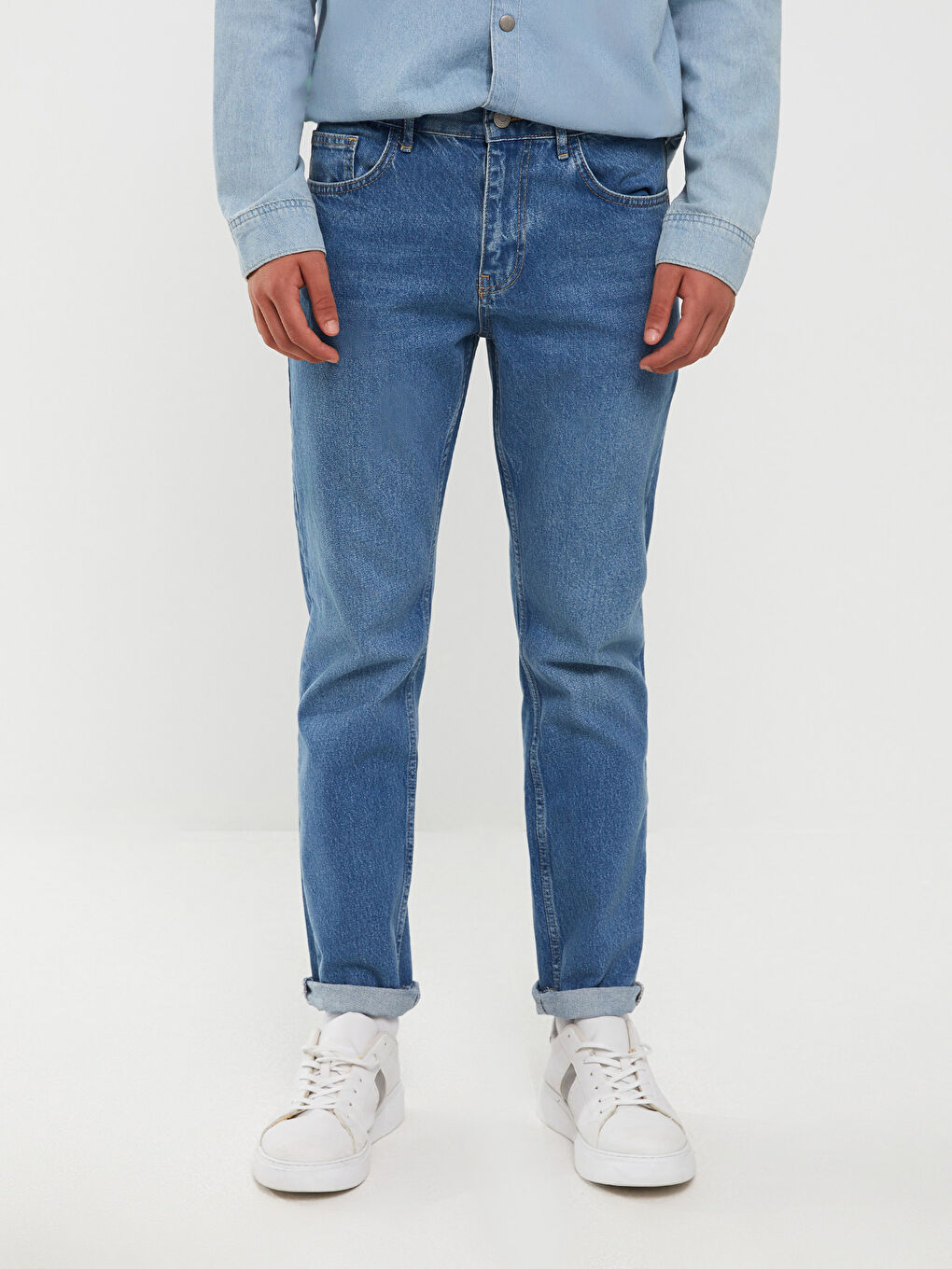 LCW Casual Açık İndigo Rodeo 700 Straight Fit Erkek Jean Pantolon - 3