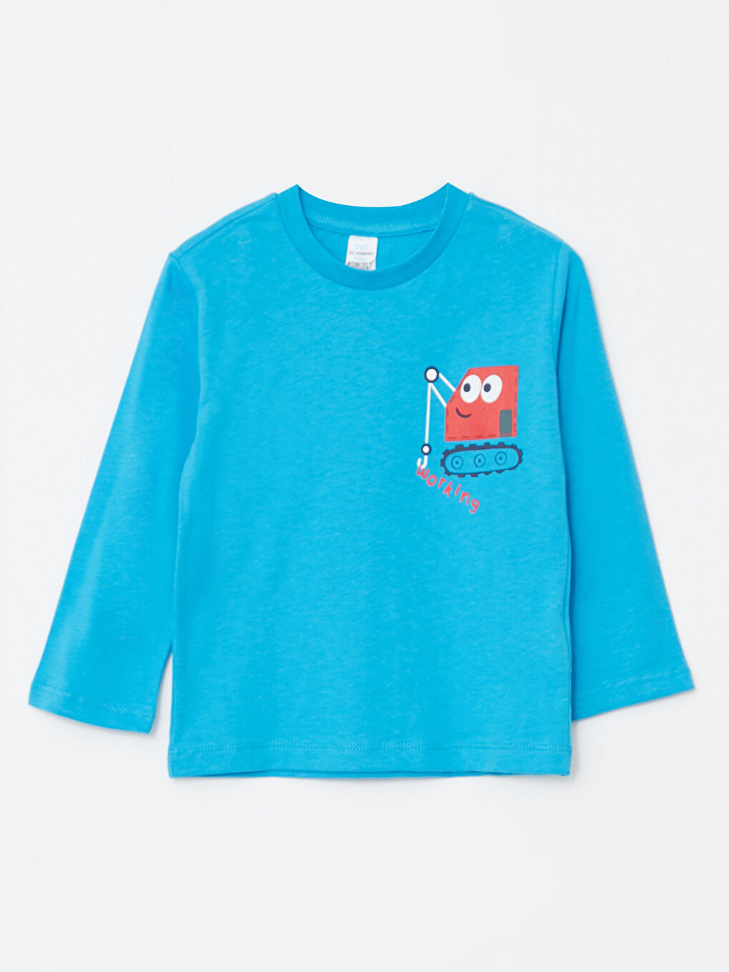 Crew Neck Long Sleeve Printed Baby Boys' T-Shirt 2 Pack-2