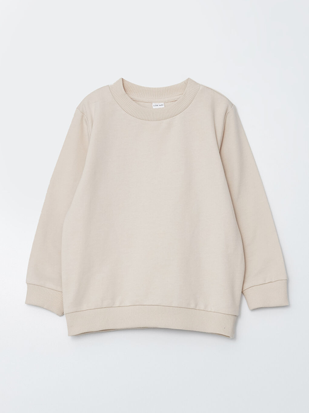 Gri Bisiklet Yaka Uzun Kollu Baskılı Erkek Bebek Sweatshirt 2'li-2